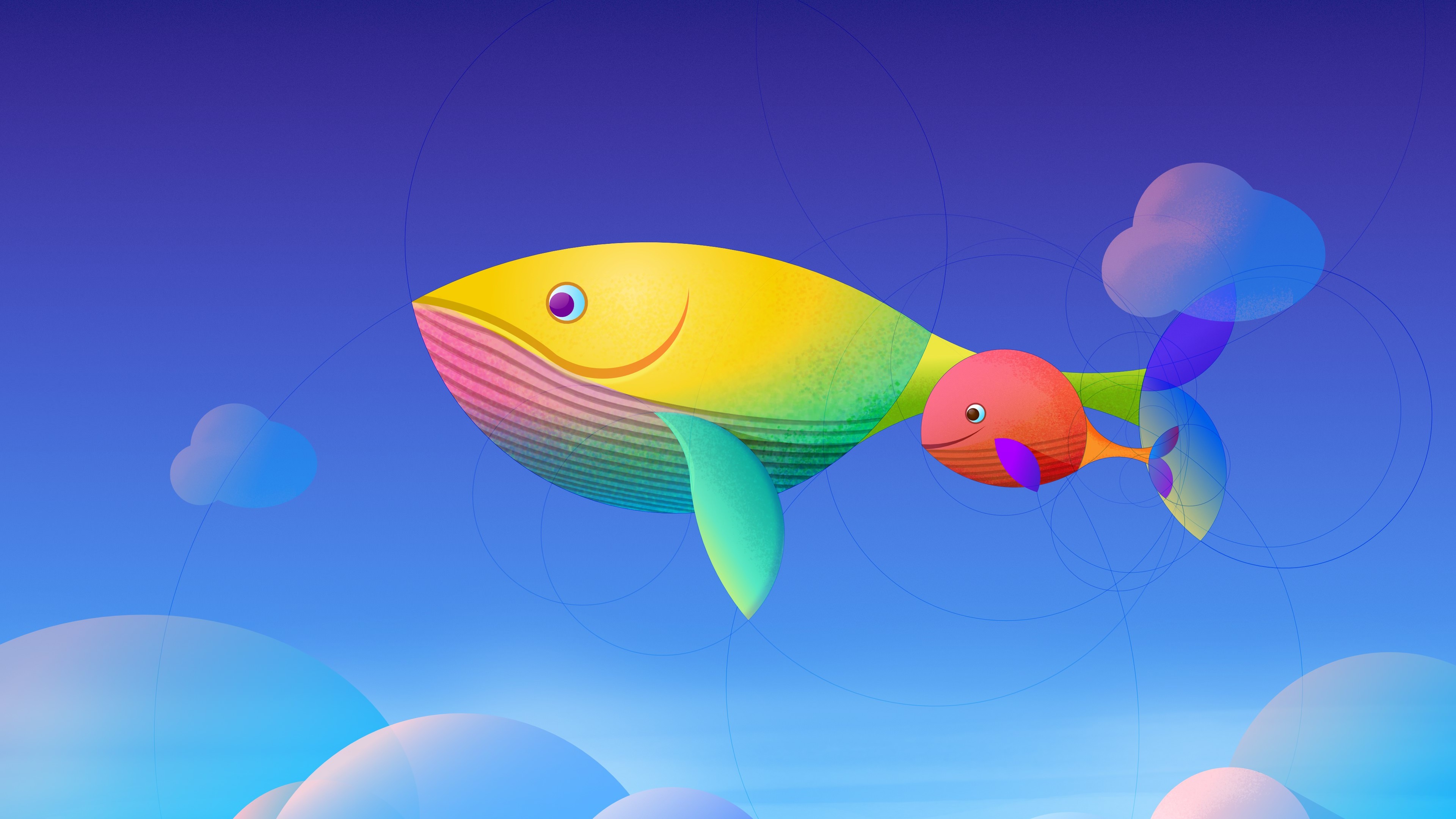 fish, art, colorful