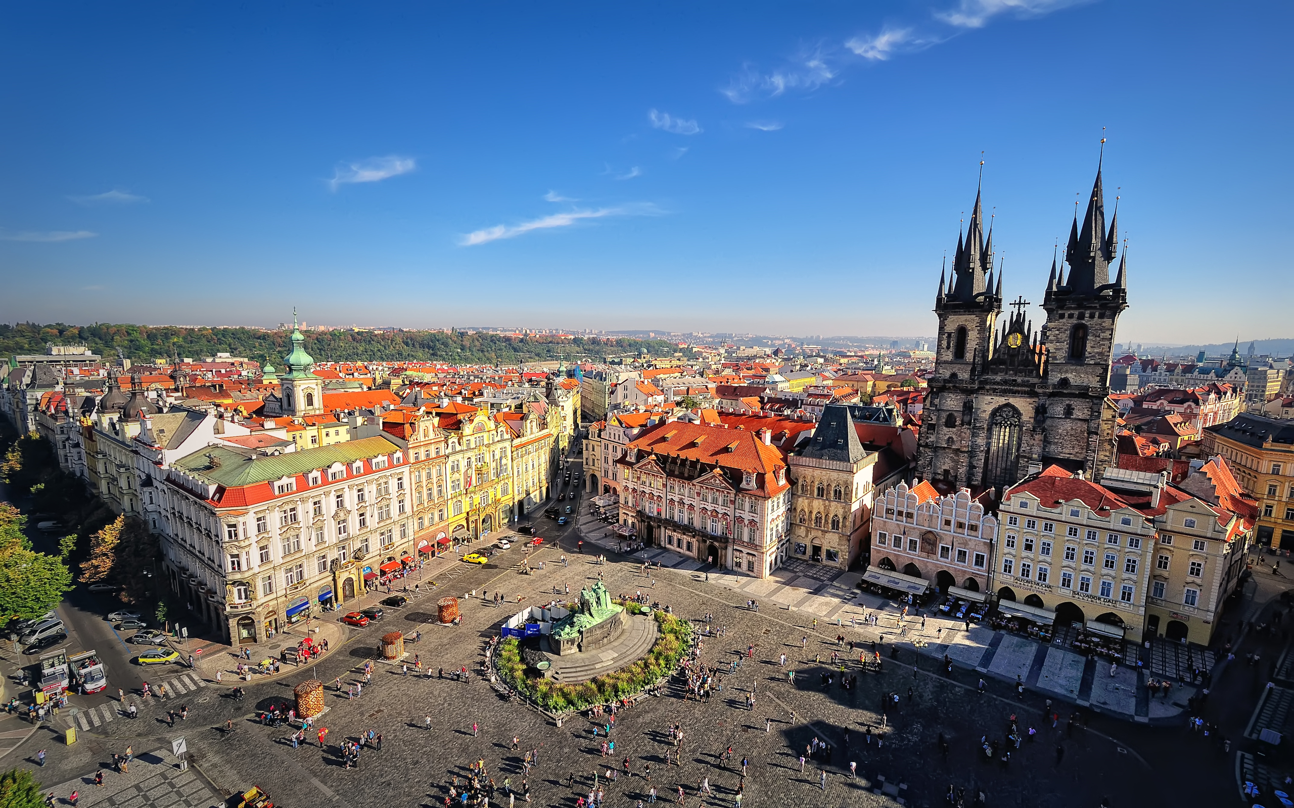 Прага вид с горы без смс