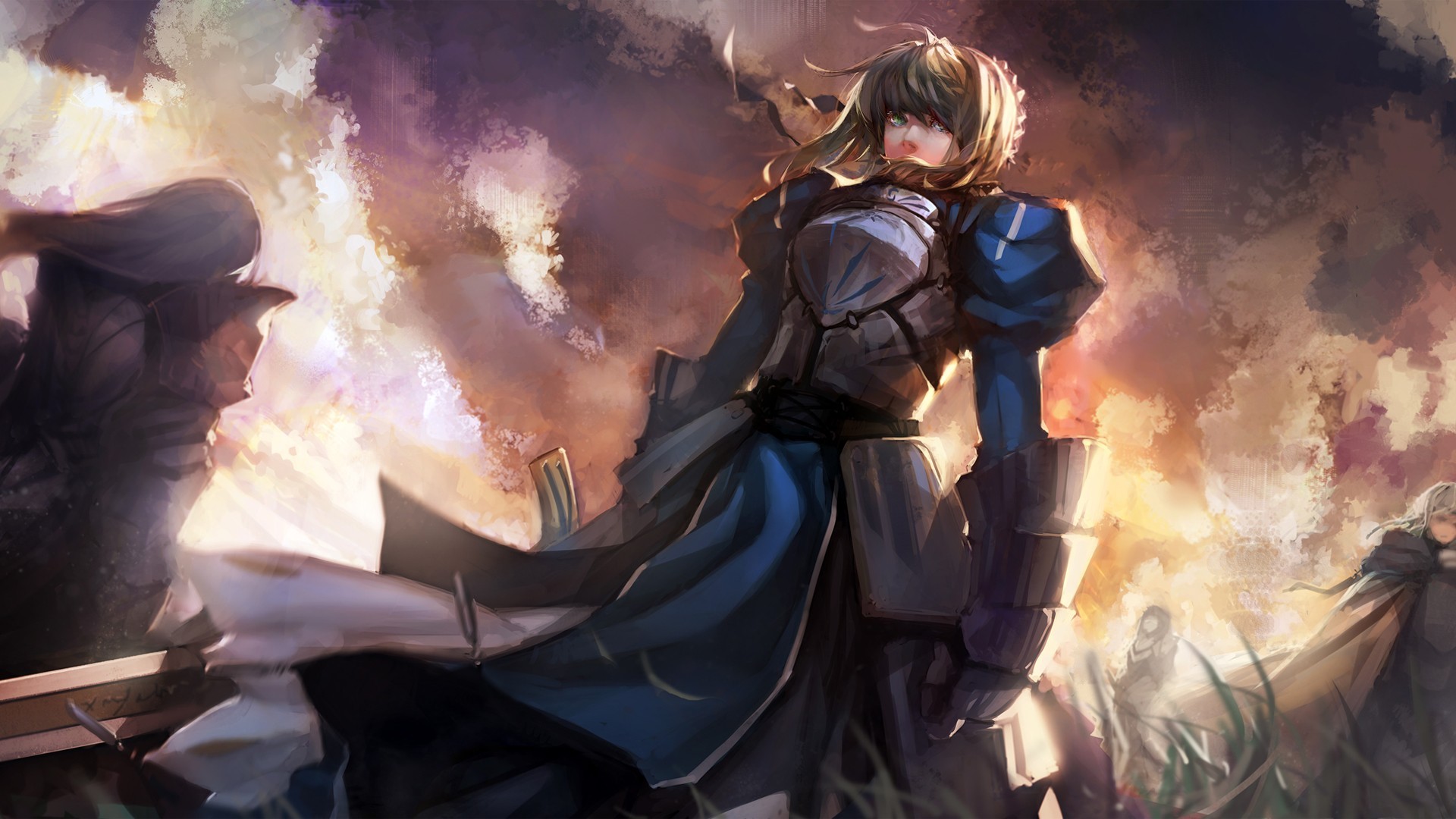 zero, saber, anime