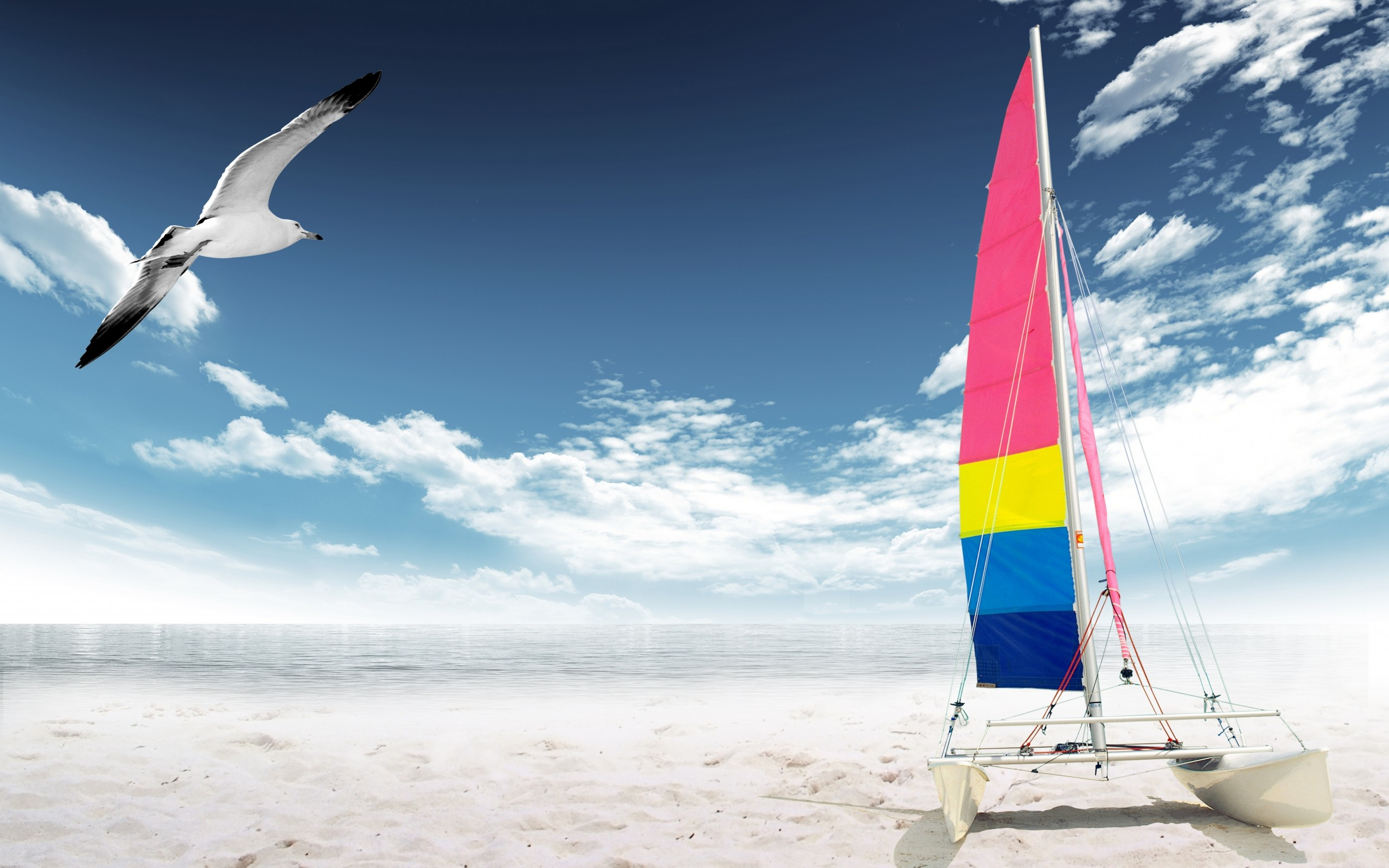 небо, парус