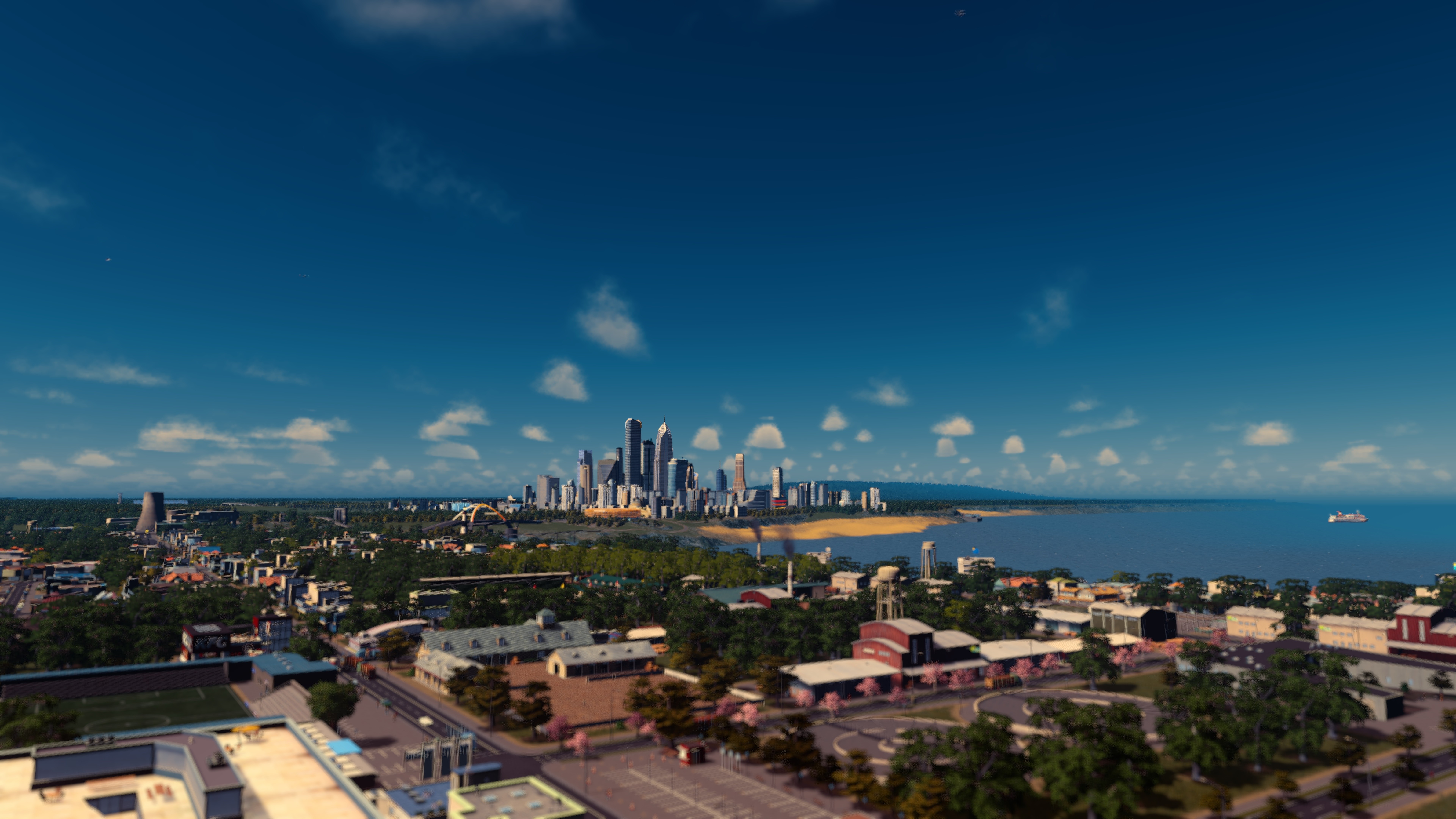 game, landscape, город