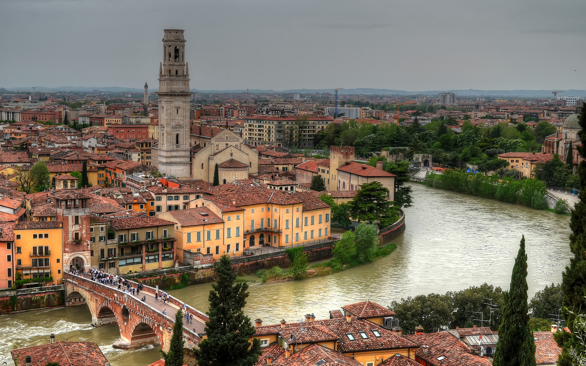verona, italy, город