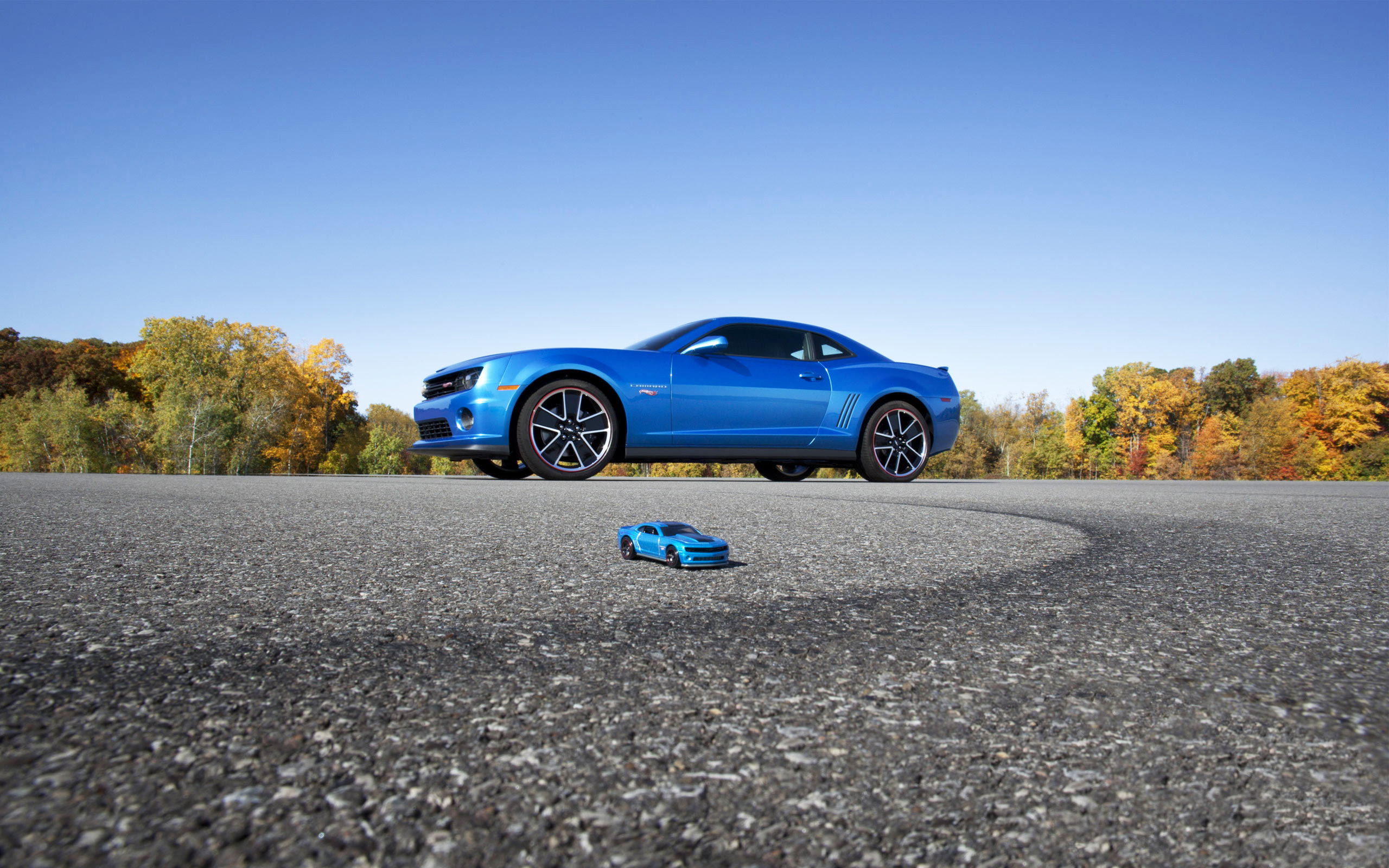 синий автомобиль спортивный Chevrolet Camaro SS blue car sports скачать