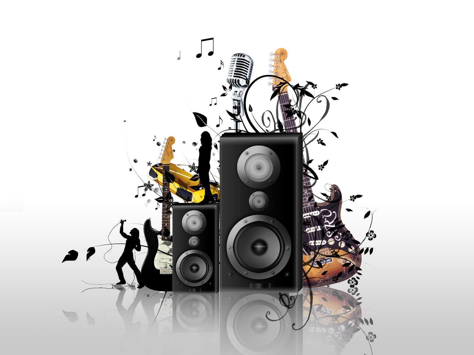 música, пареда, папель