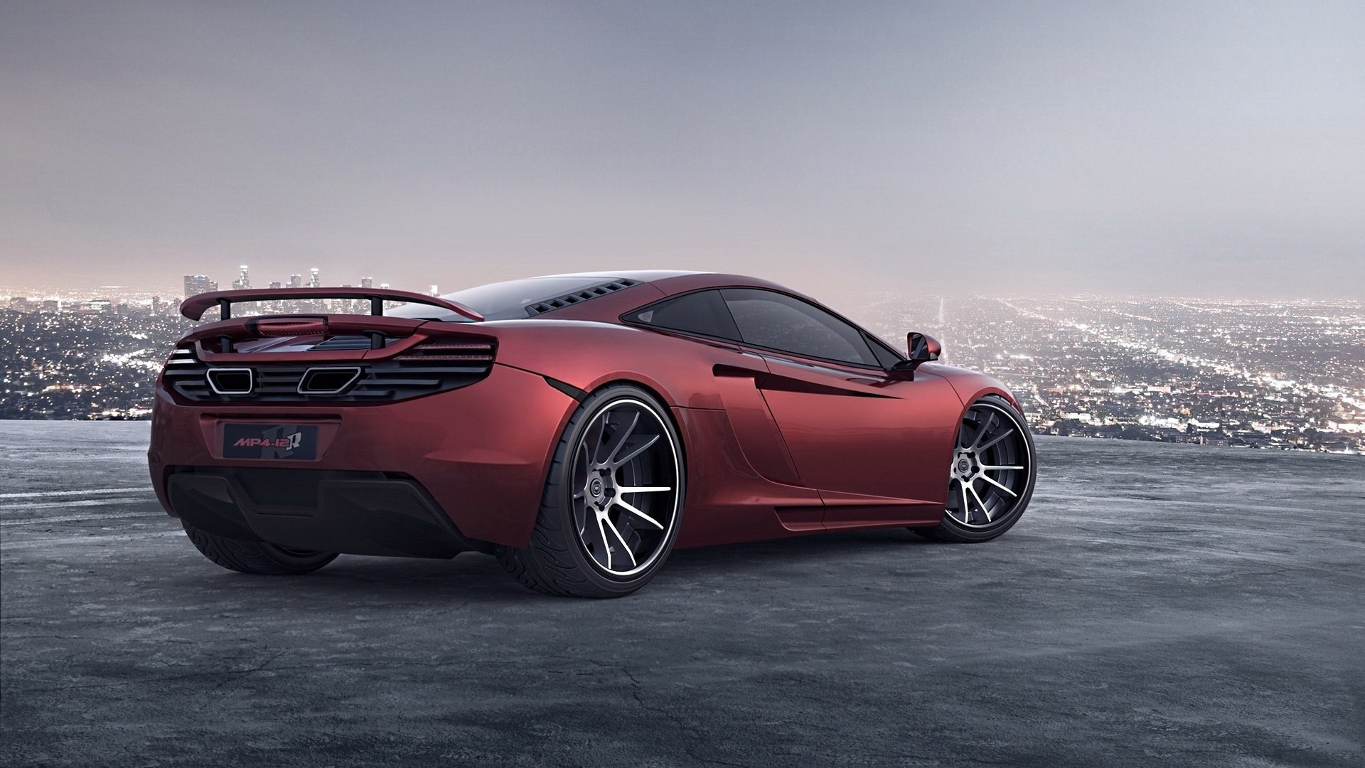 mclaren, красный, супермаркет No 165875 Разрешение 1920x1080