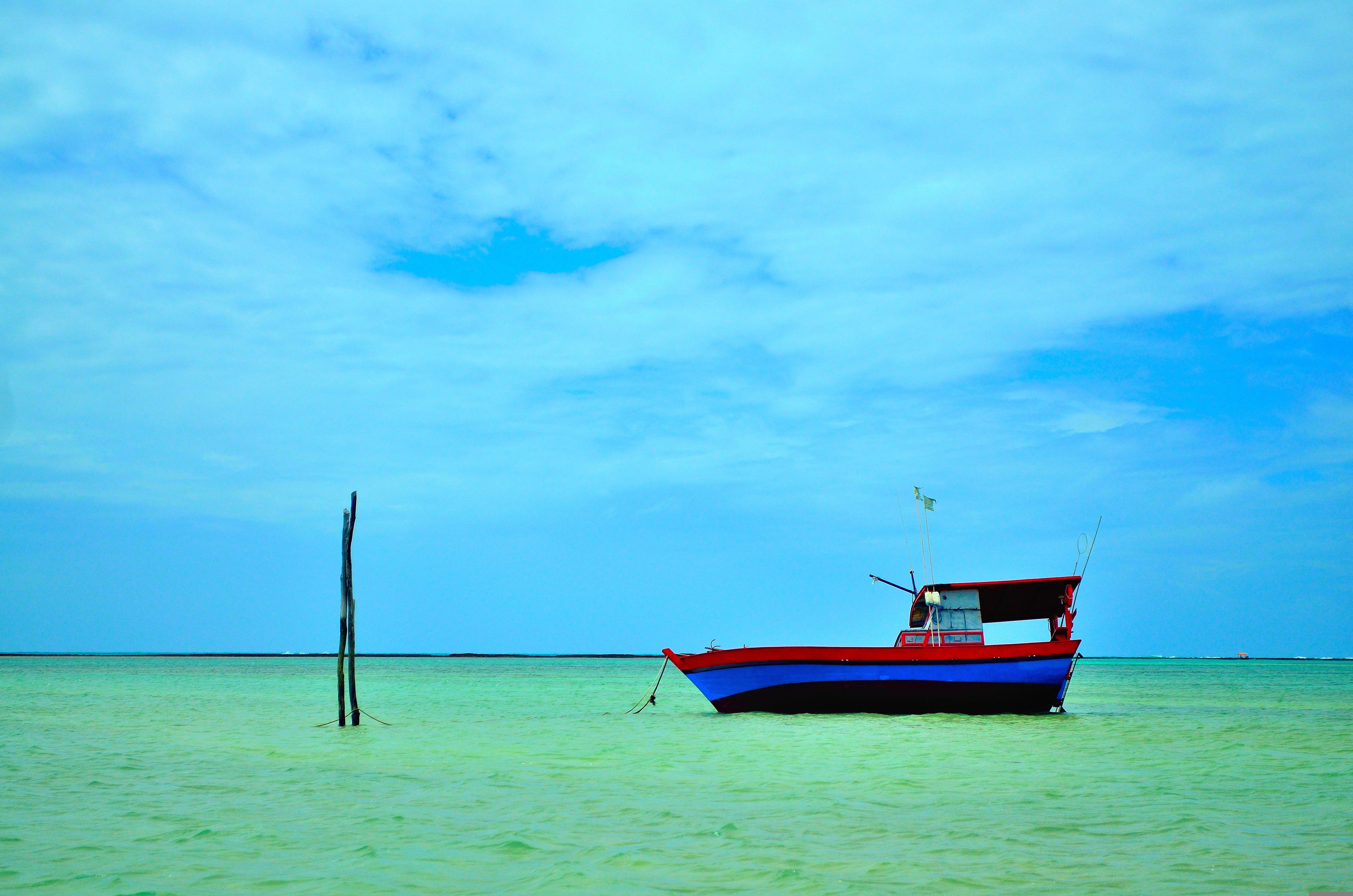 лодка, остров, фото