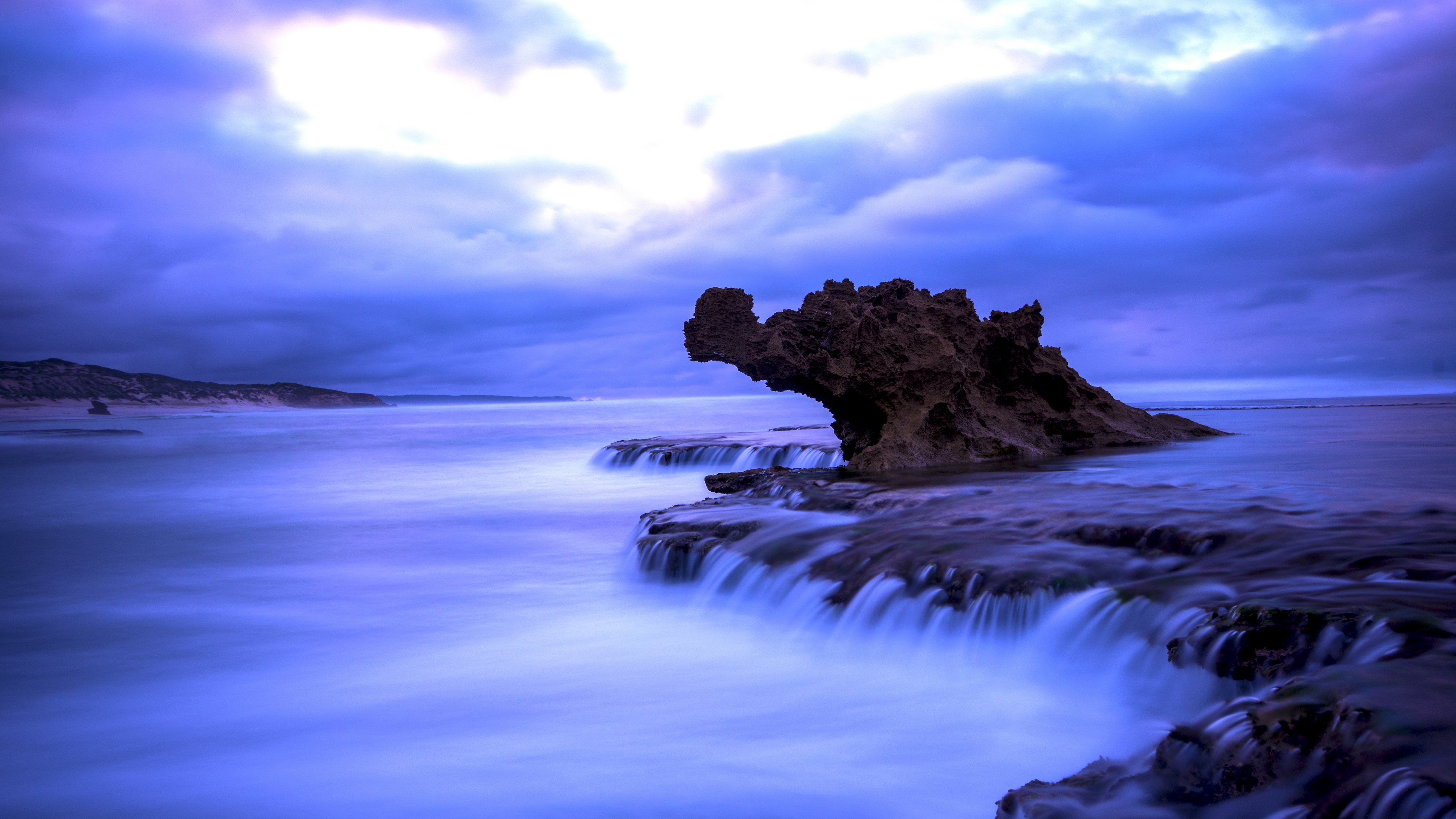 природа, море, сумерки