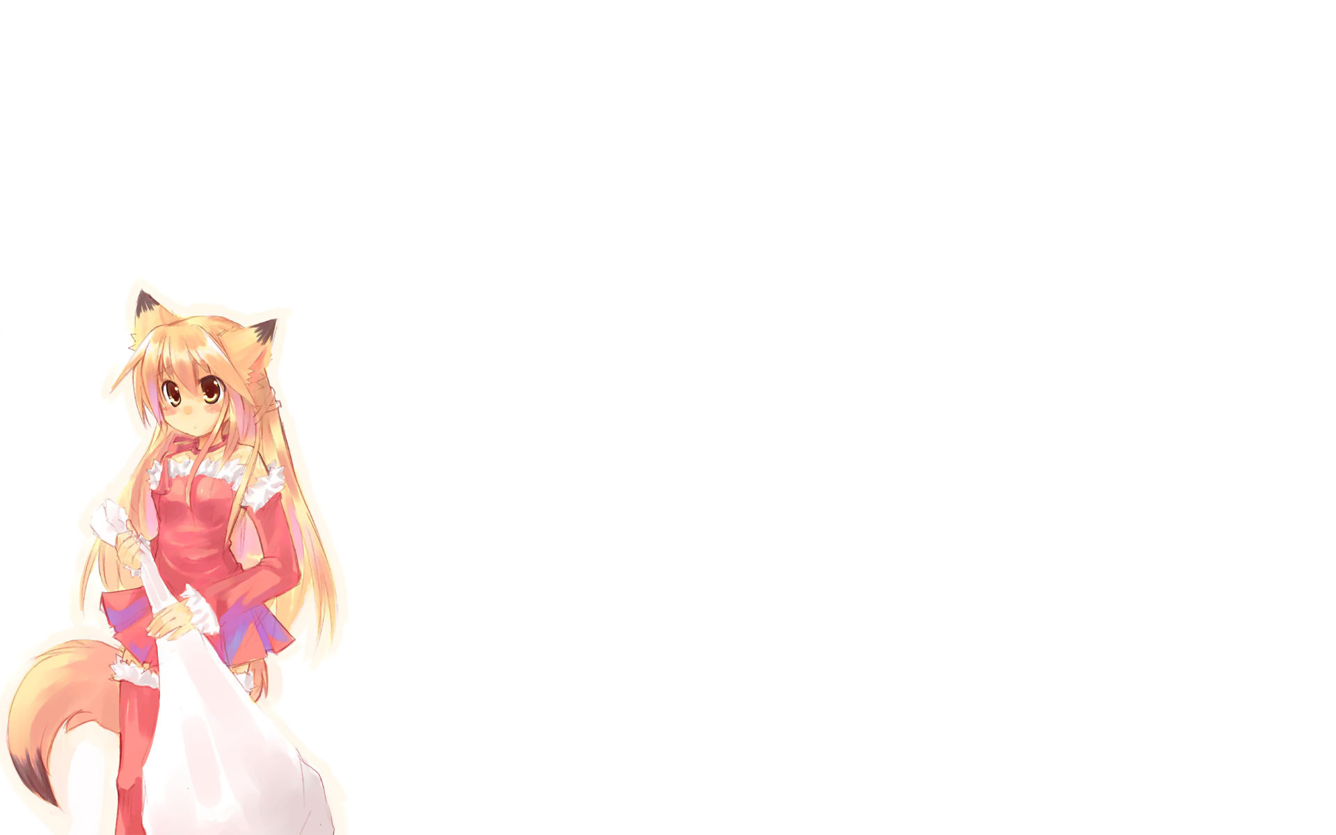 девушка с длинными волосами и розовым платьем, стоящая перед белым фоном