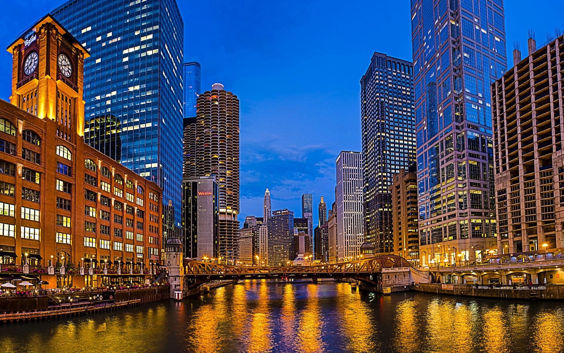 chicago, река, иллинойс