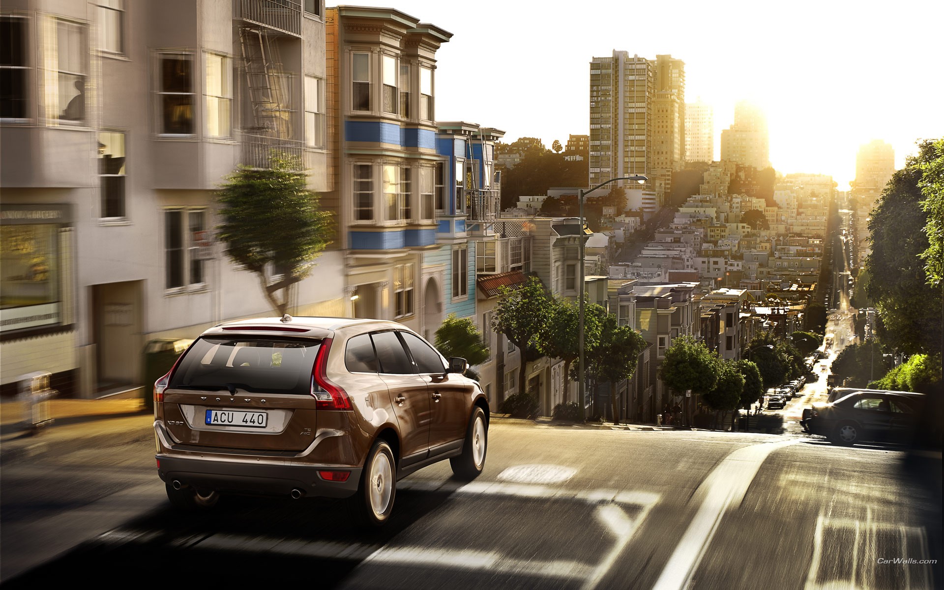 дорога, город, машины