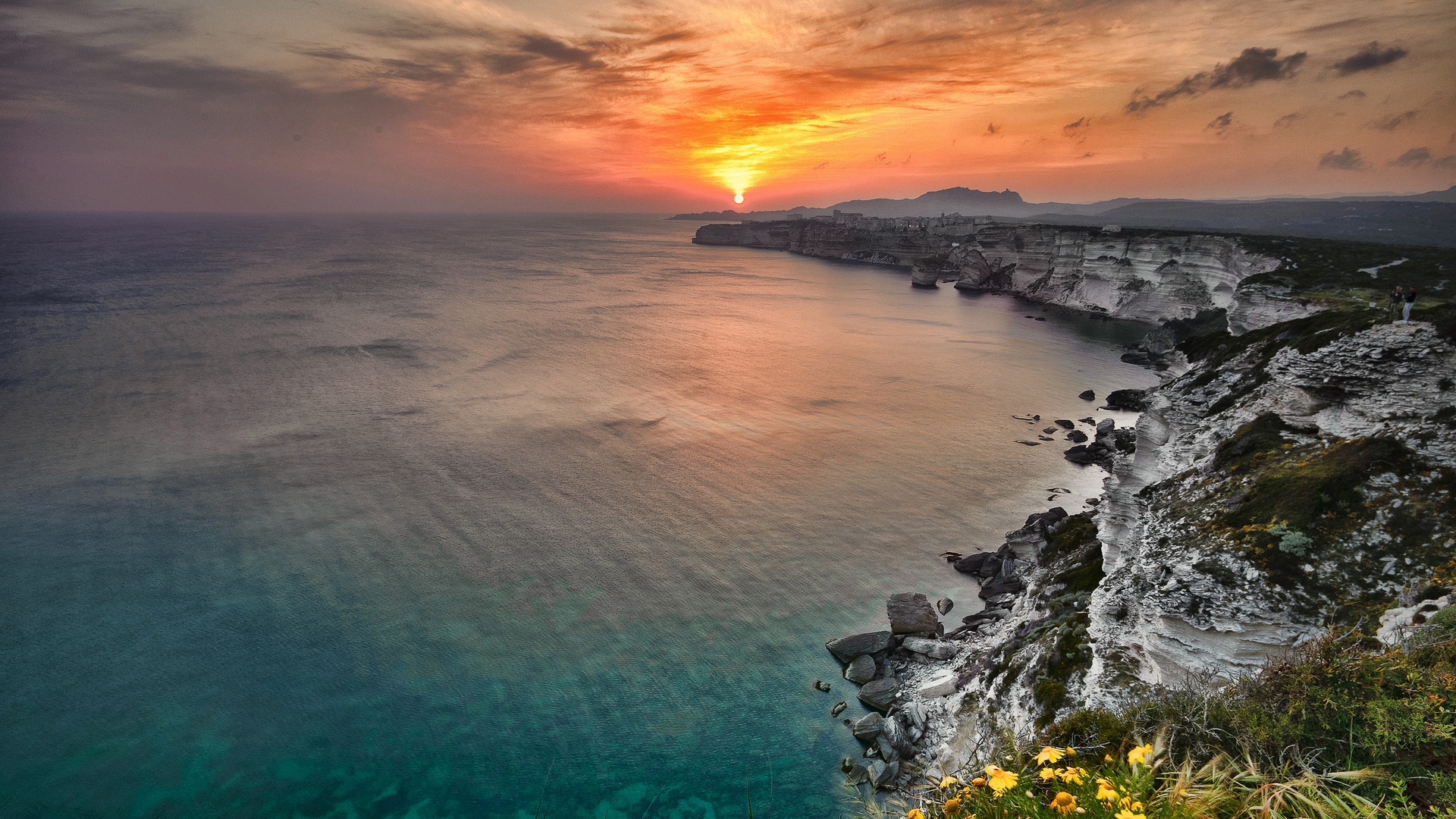 закат, море, вопрос