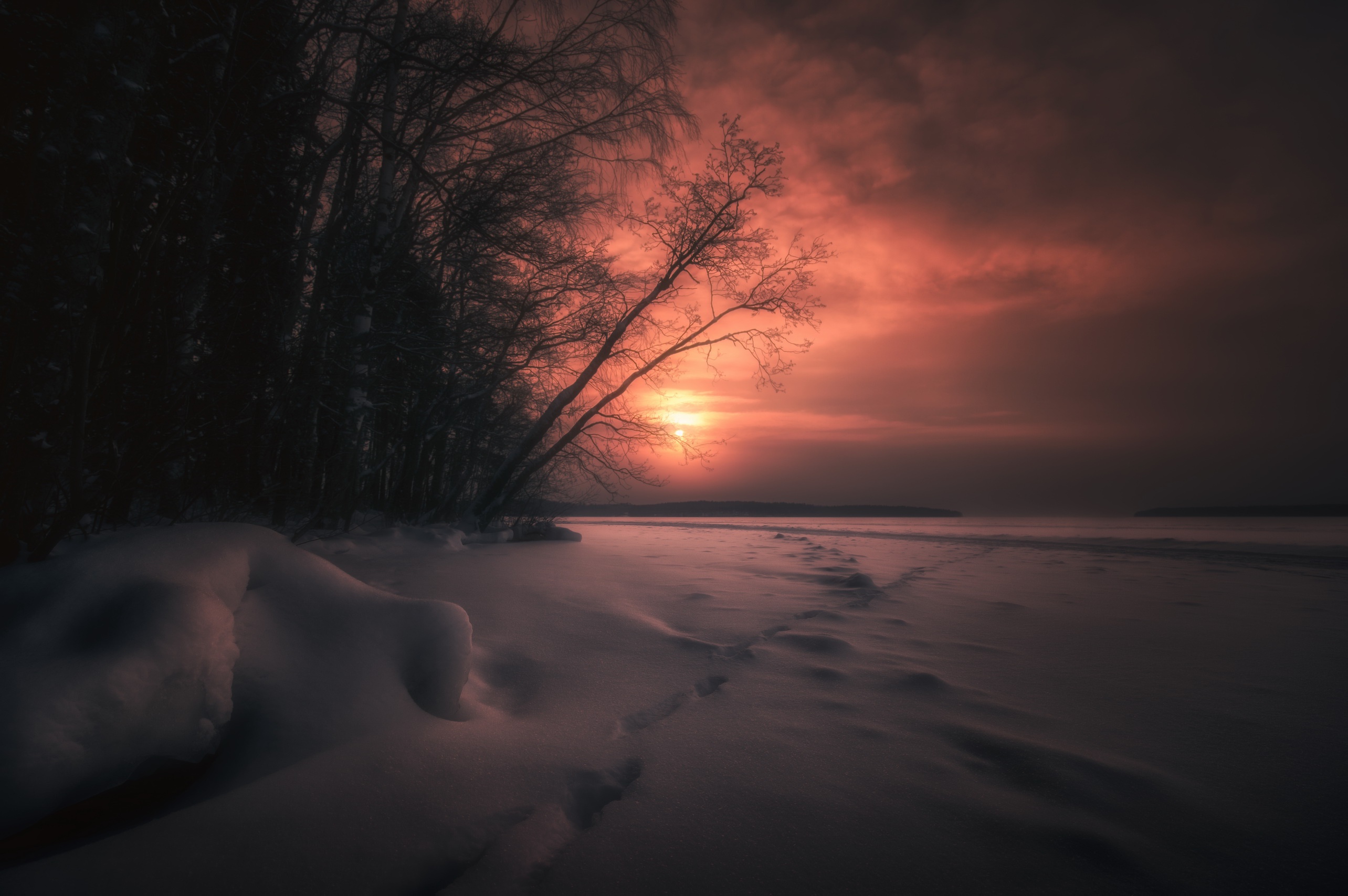 Dark winter wallpaper. Зимний закат. Зимние Сумерки. Зимняя ночь. Зимняя природа.