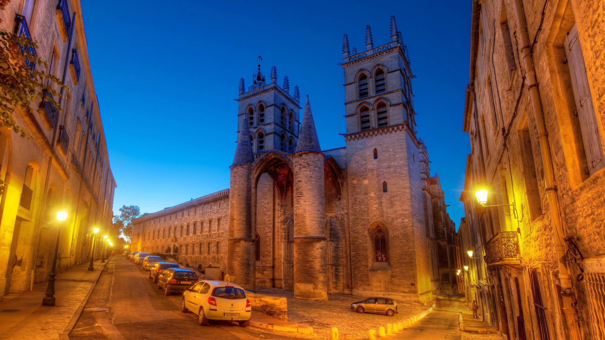 francii, ночь, дорогой