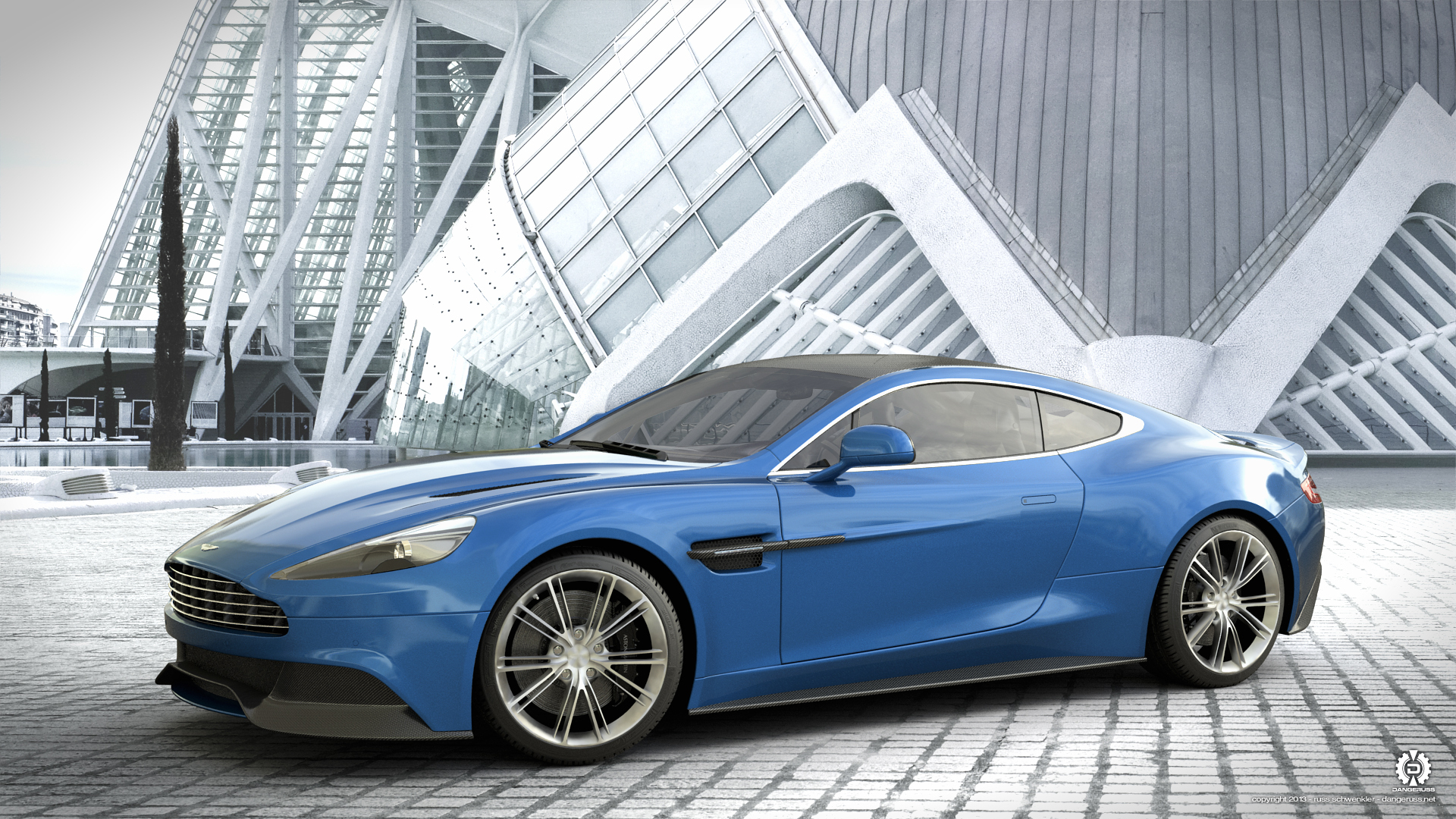 aston, martin, vanquish Номер 86684 Разрешение 1920x1080