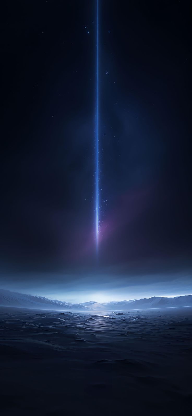 близость голубого светового луча в небе