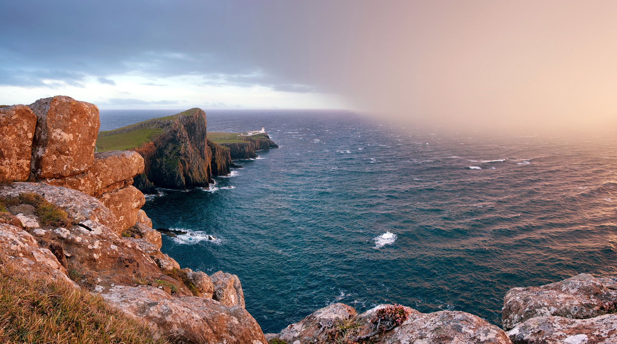 природа, шотландия, море