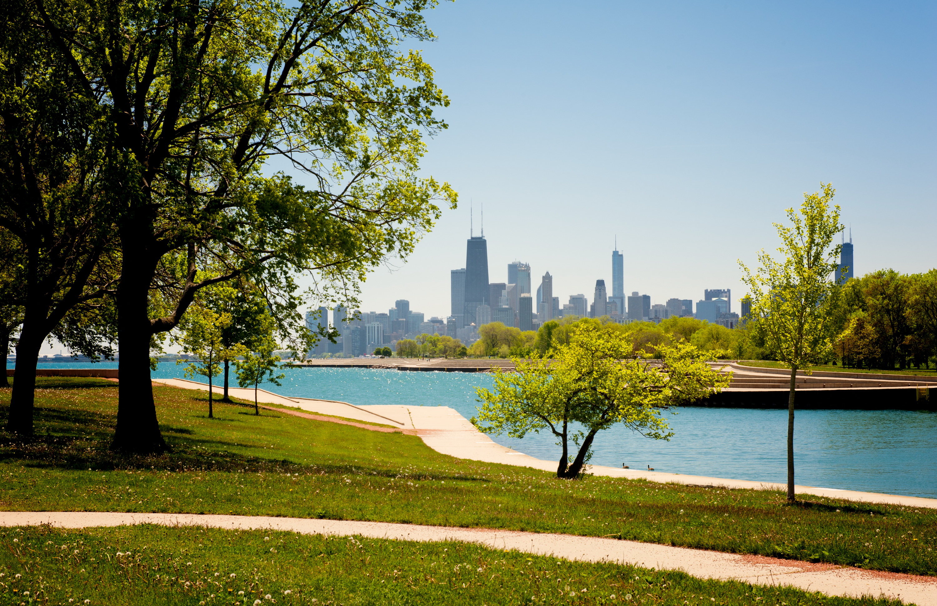 chicago, здания, американский
