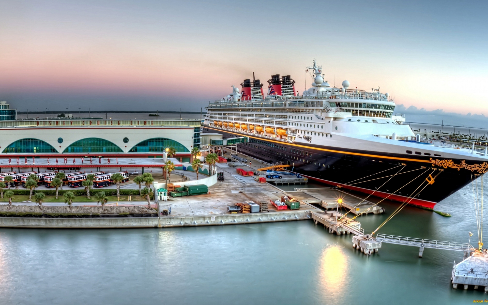 cruise, порт, disney
