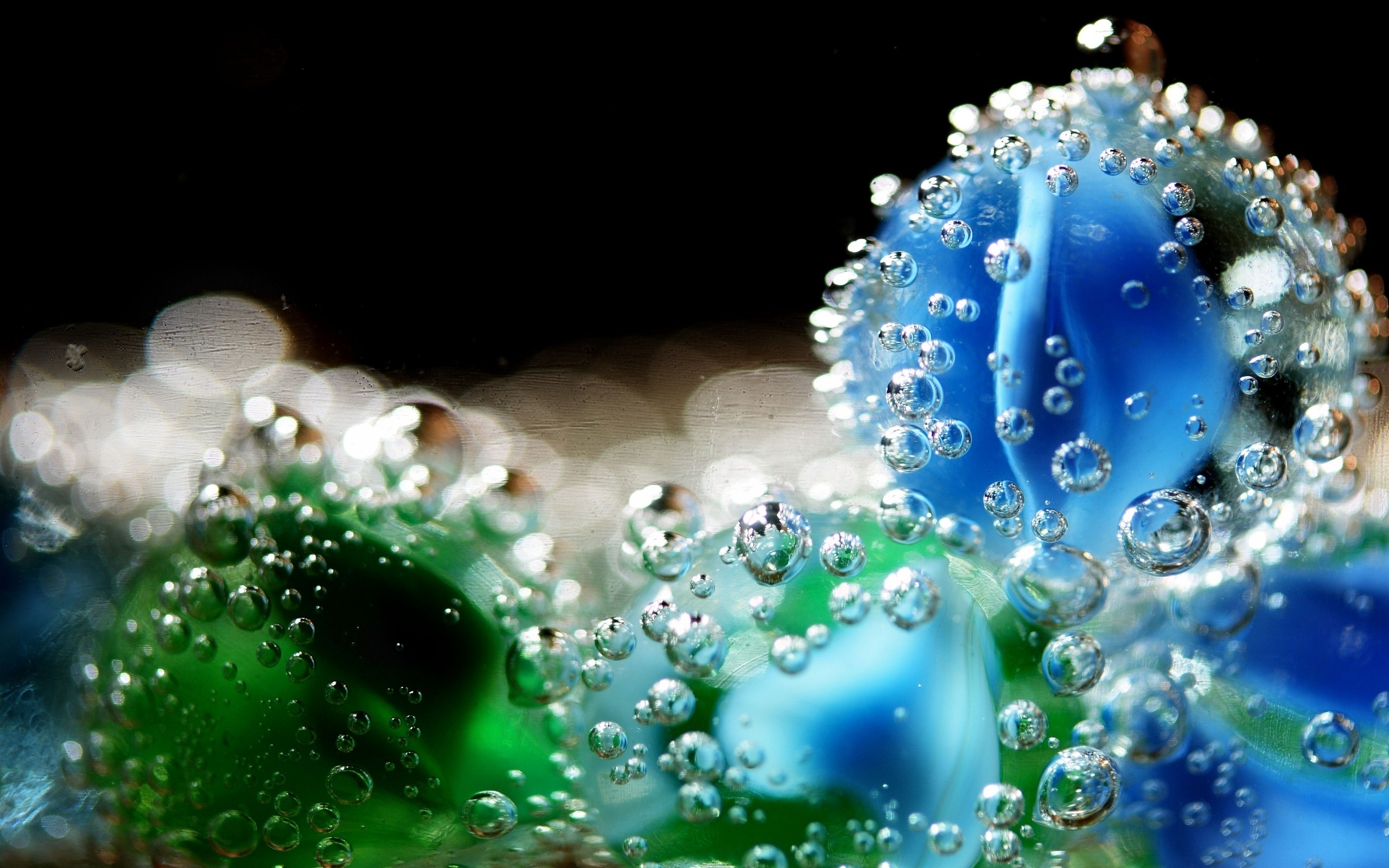 макро, agua, gotas