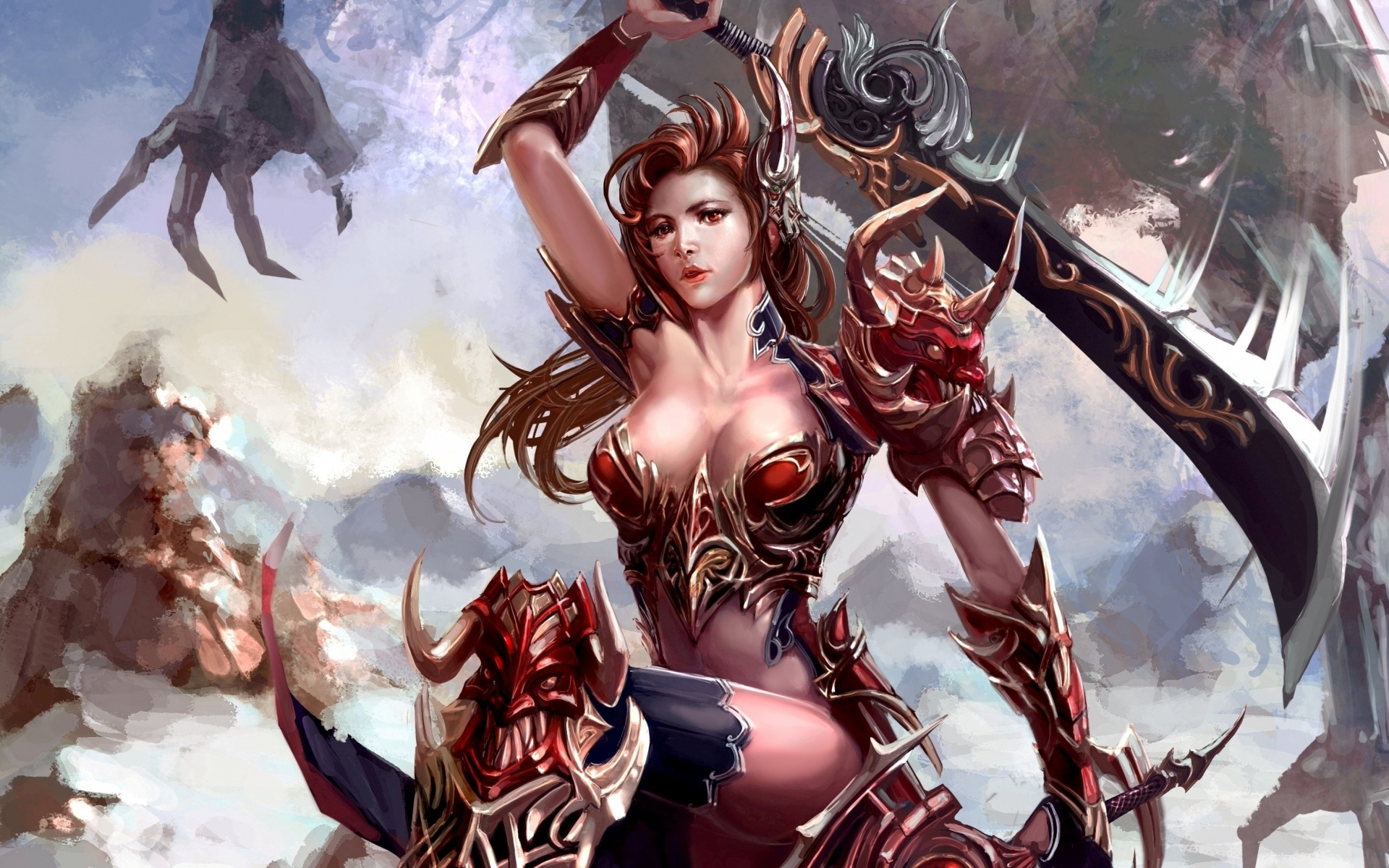 меч, девушка