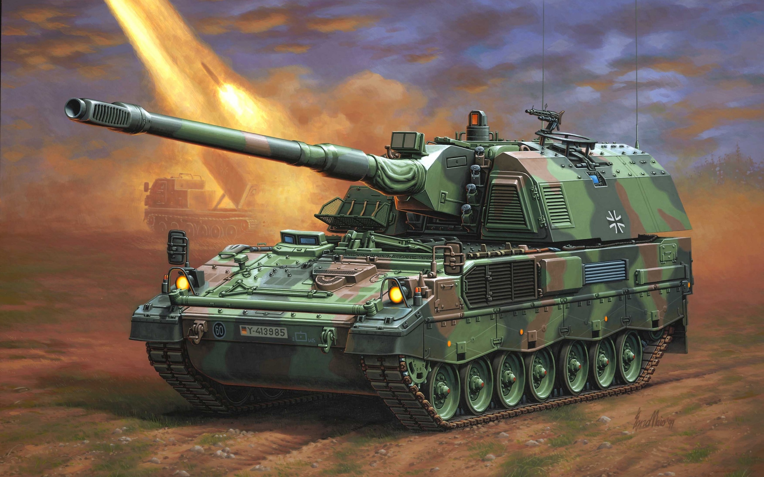 panzerhaubitze, артиллерия, pzh