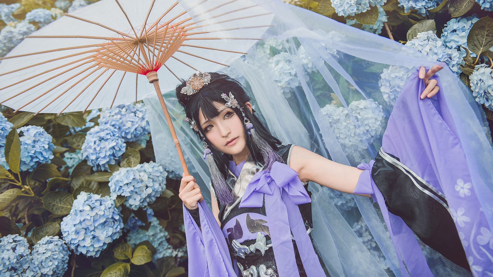 гортензия, косплей, цвет