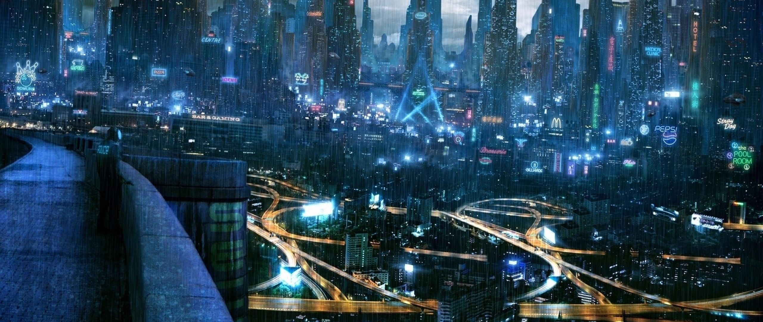cyberpunk, город, pinterest