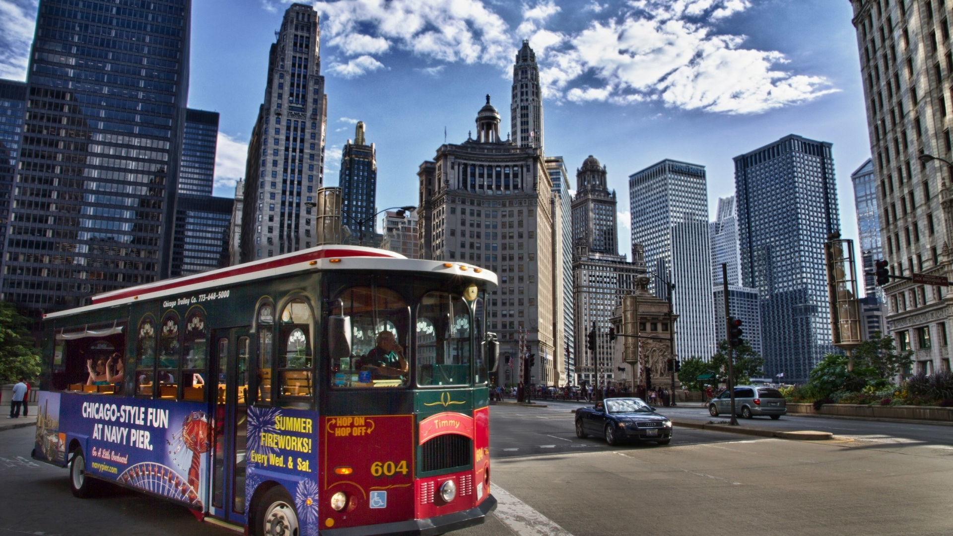 chicago, здания, america