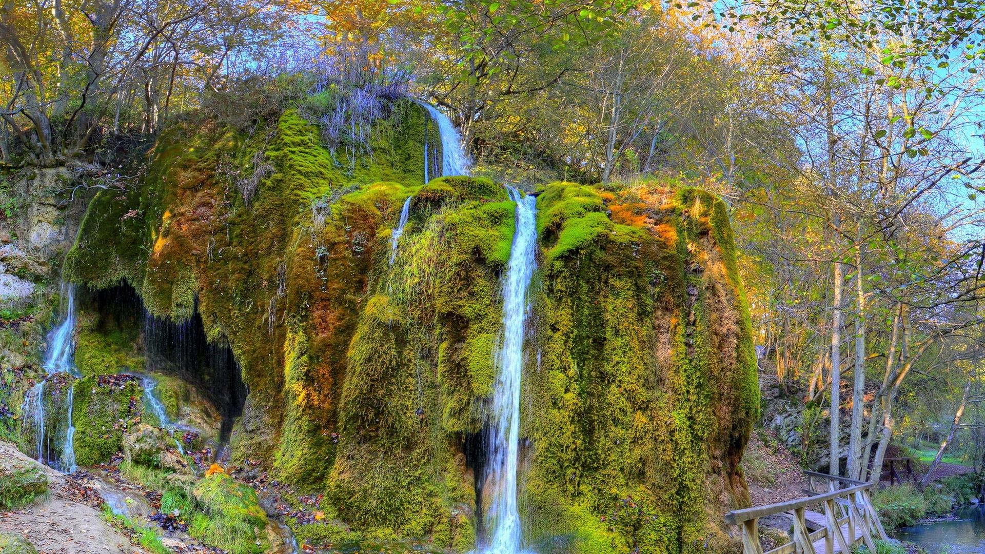 природа, водопад, изображение