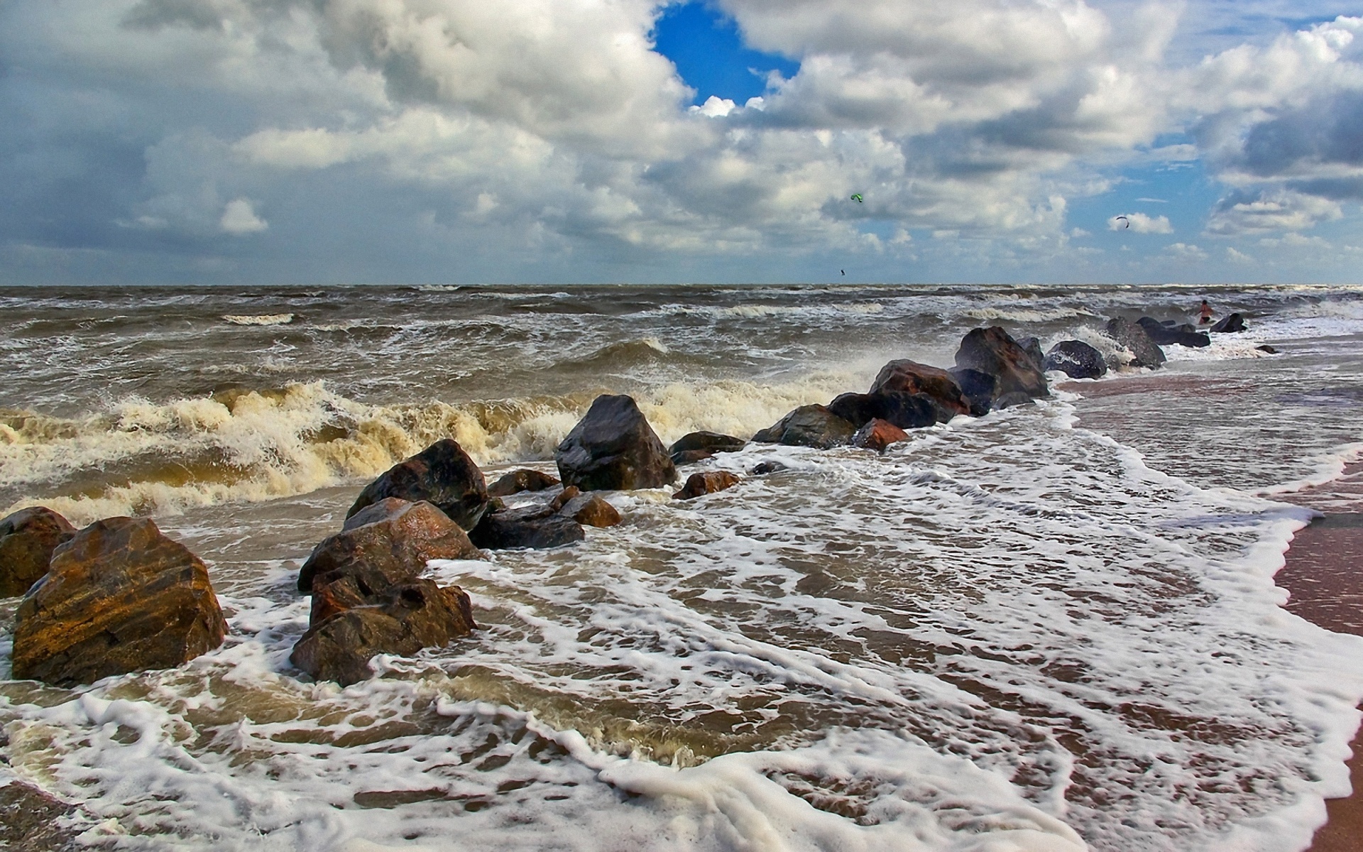 прибой волны камни волнорез surf wave stones the breakwater the breakwater загрузить