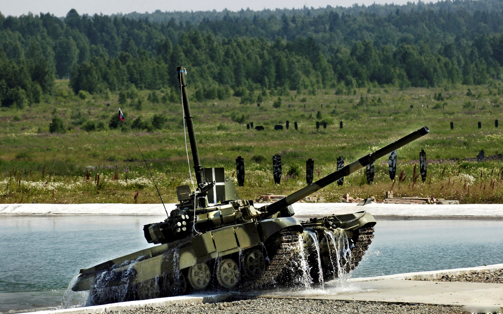 т-90, препятствие