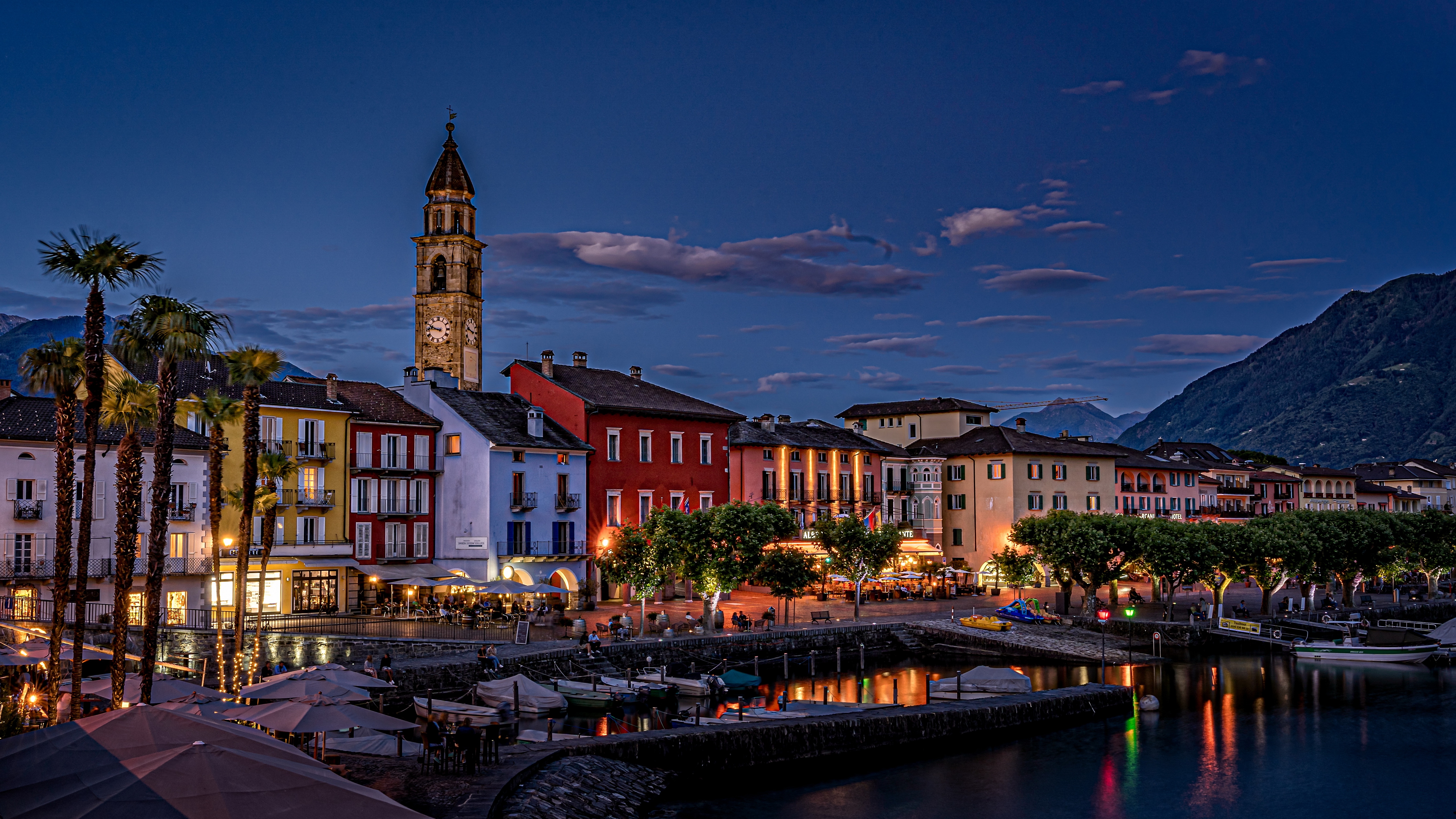 ascona, город, озеро
