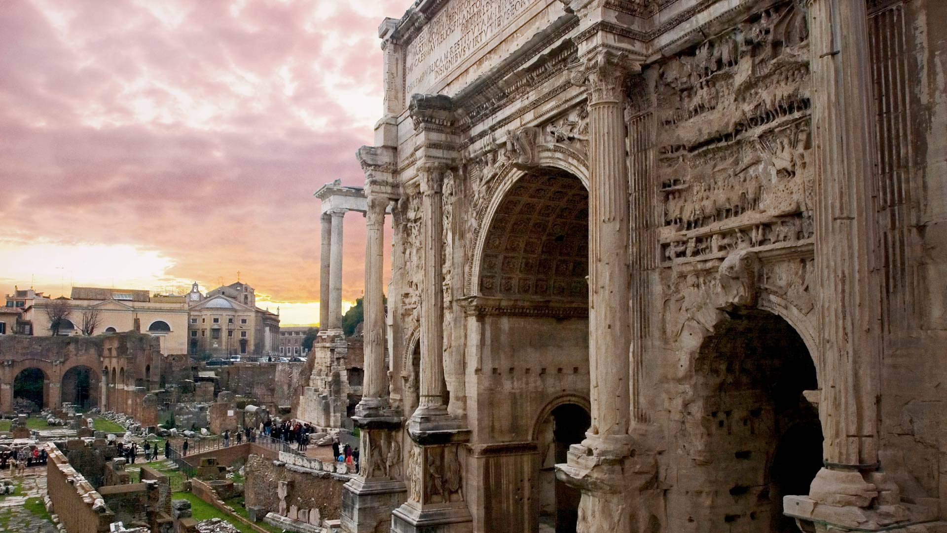 forum, septimiya, severus