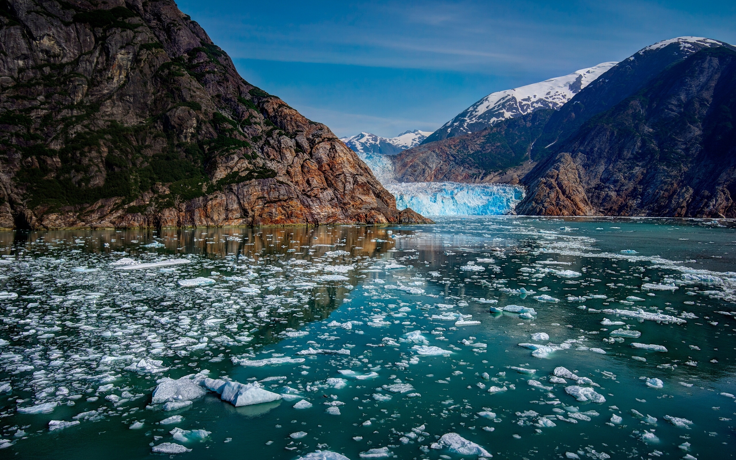 Glacial Icebergs, Icy Bay, Alaska загрузить