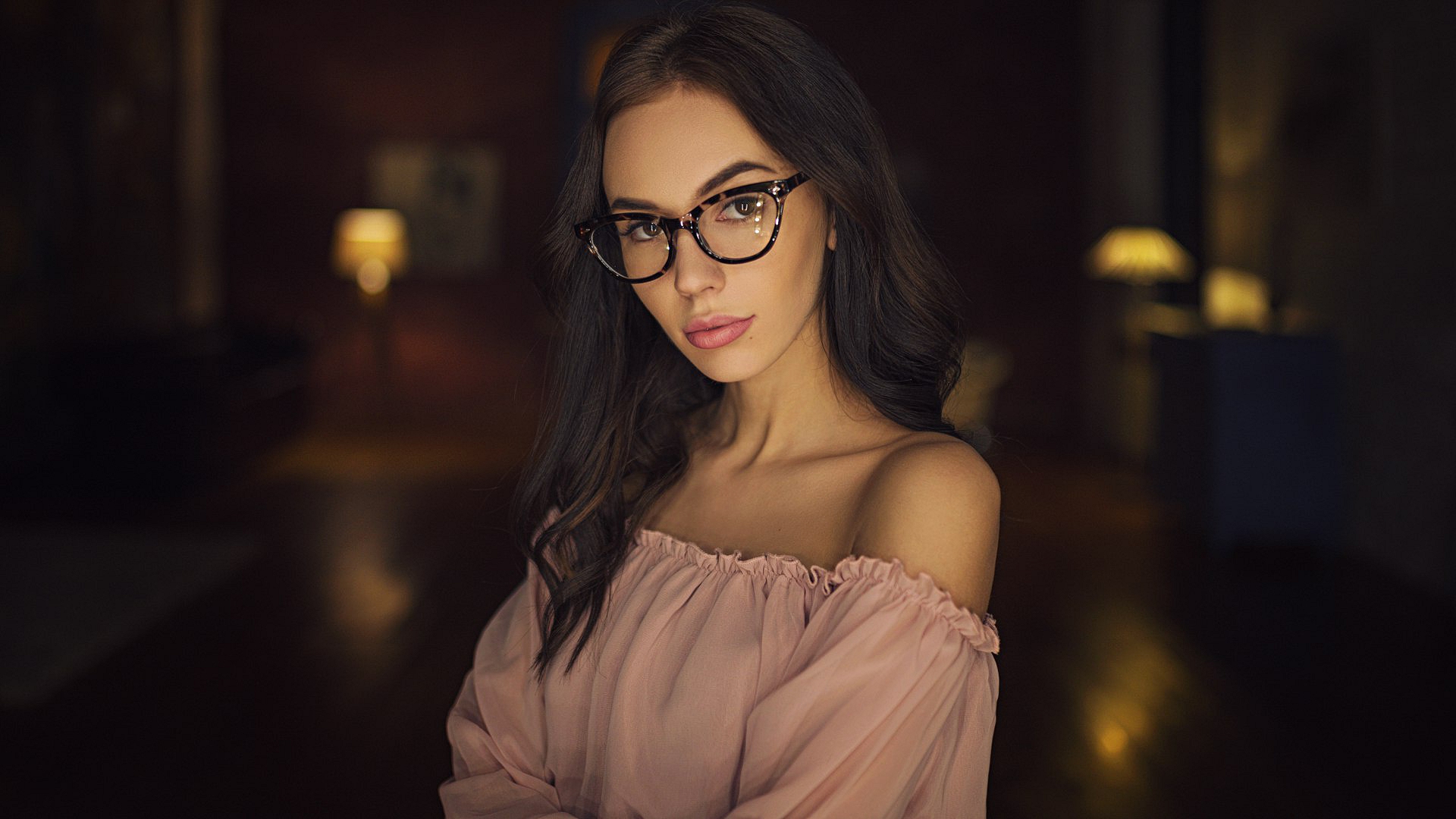 девушка, умница, очки,