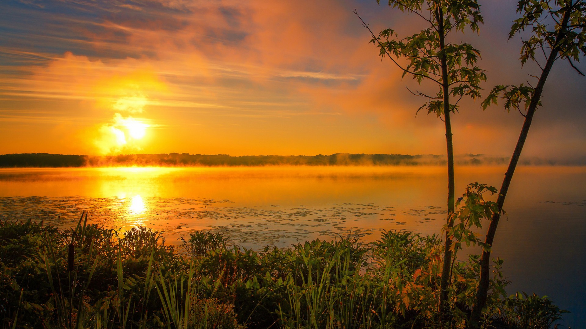 закат, солнца