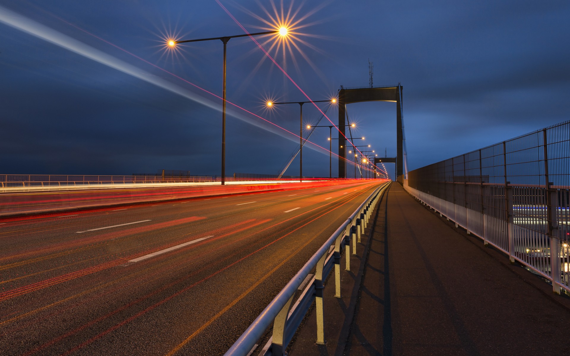 дорога, highway, огни