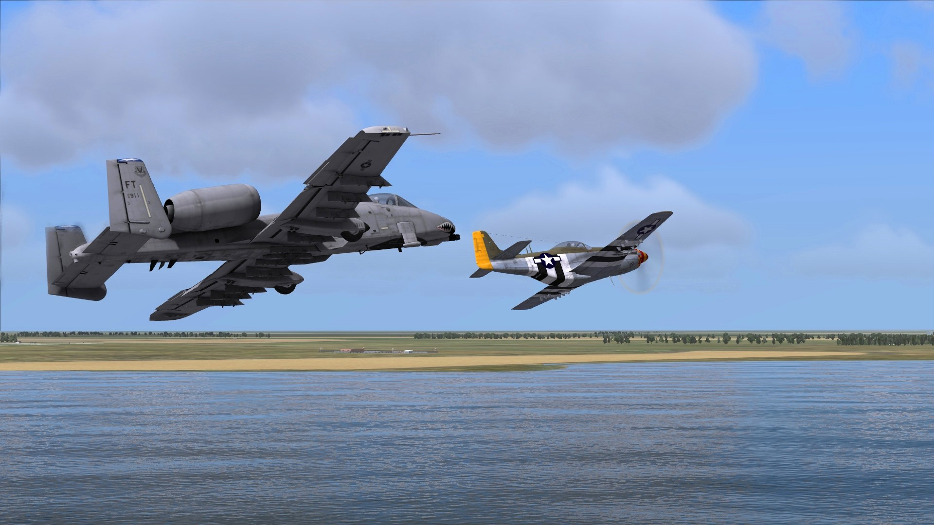 dcs, mustang, combat
