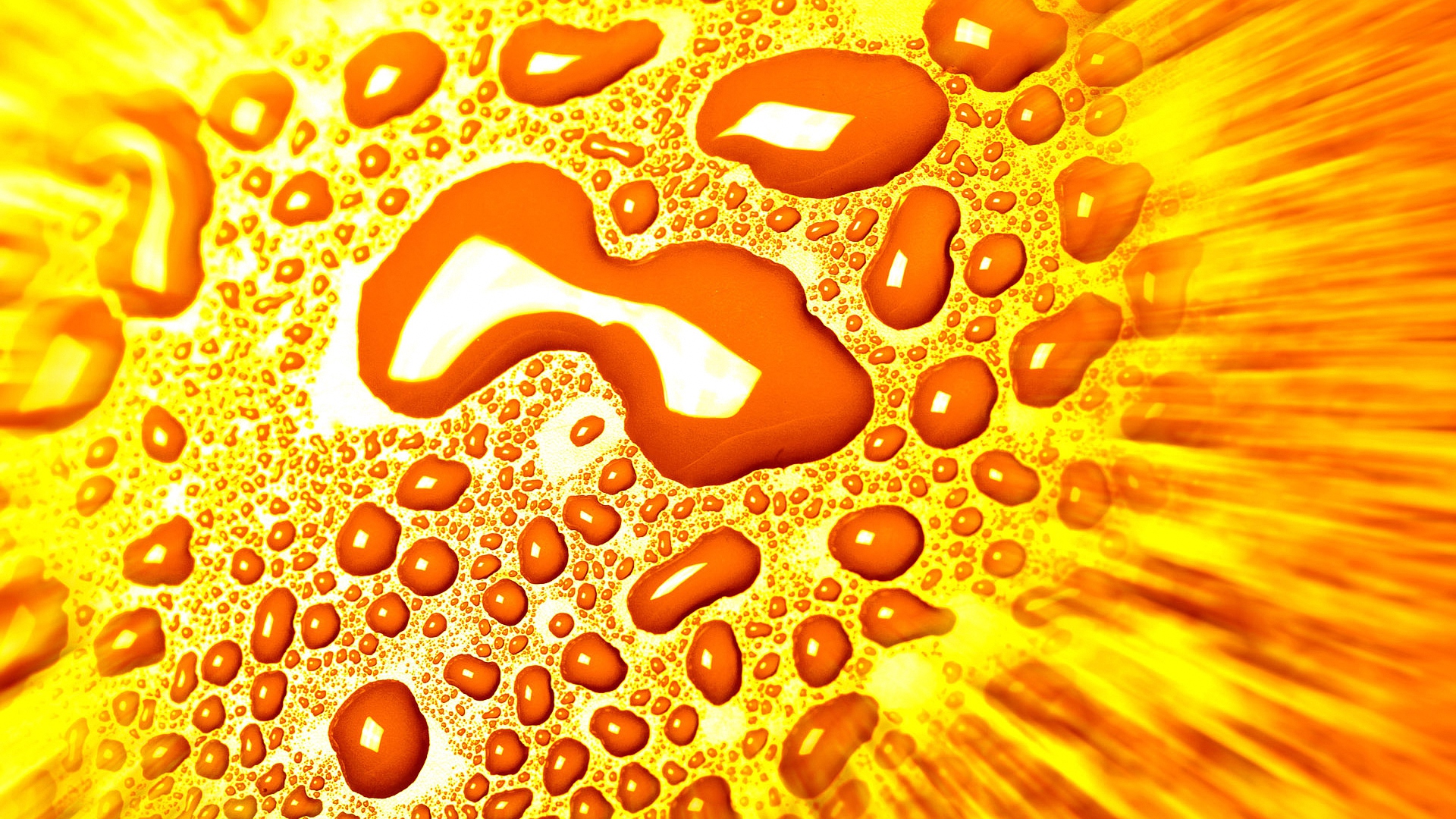 капля, желтый