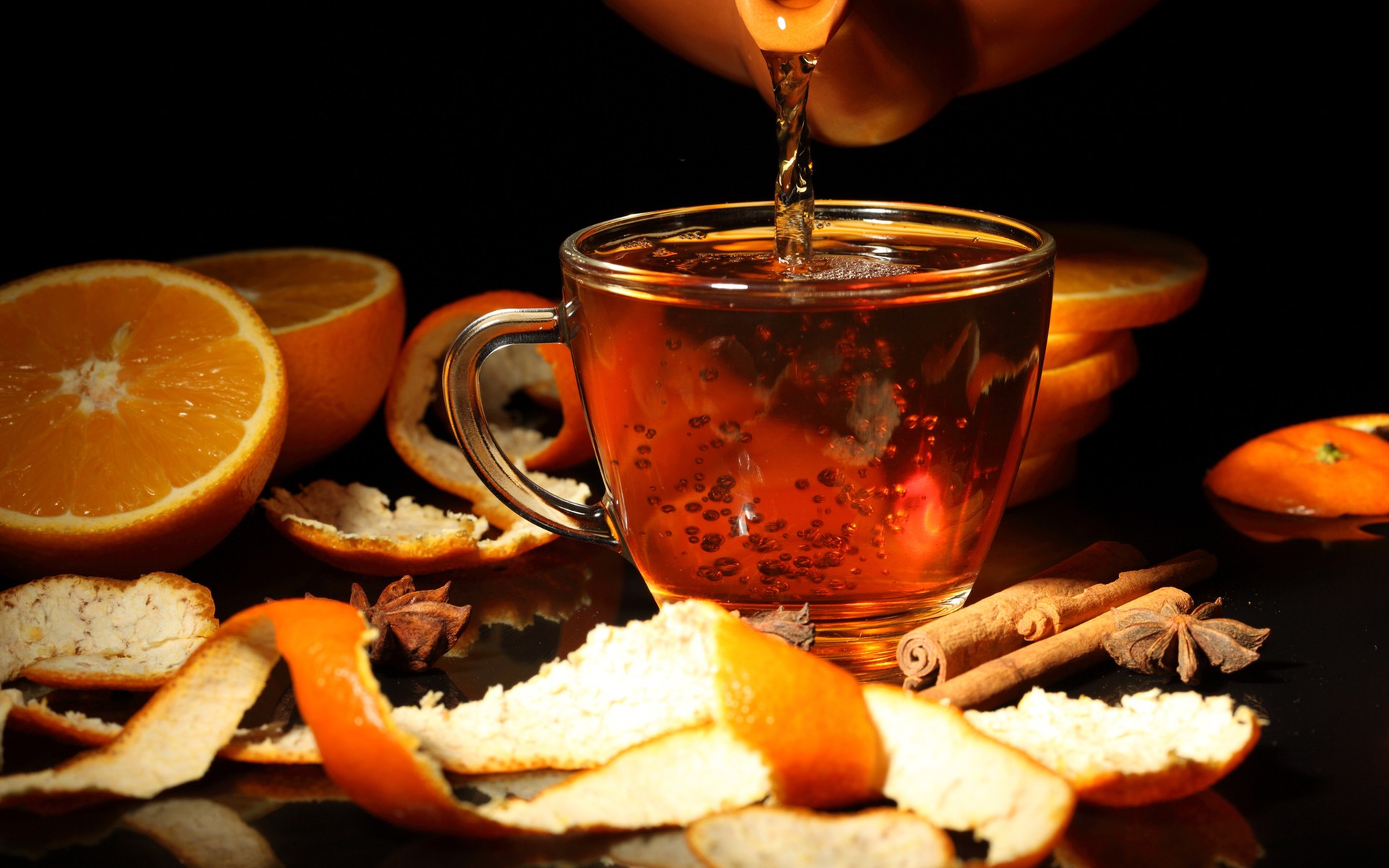 чая, лимоном, чая