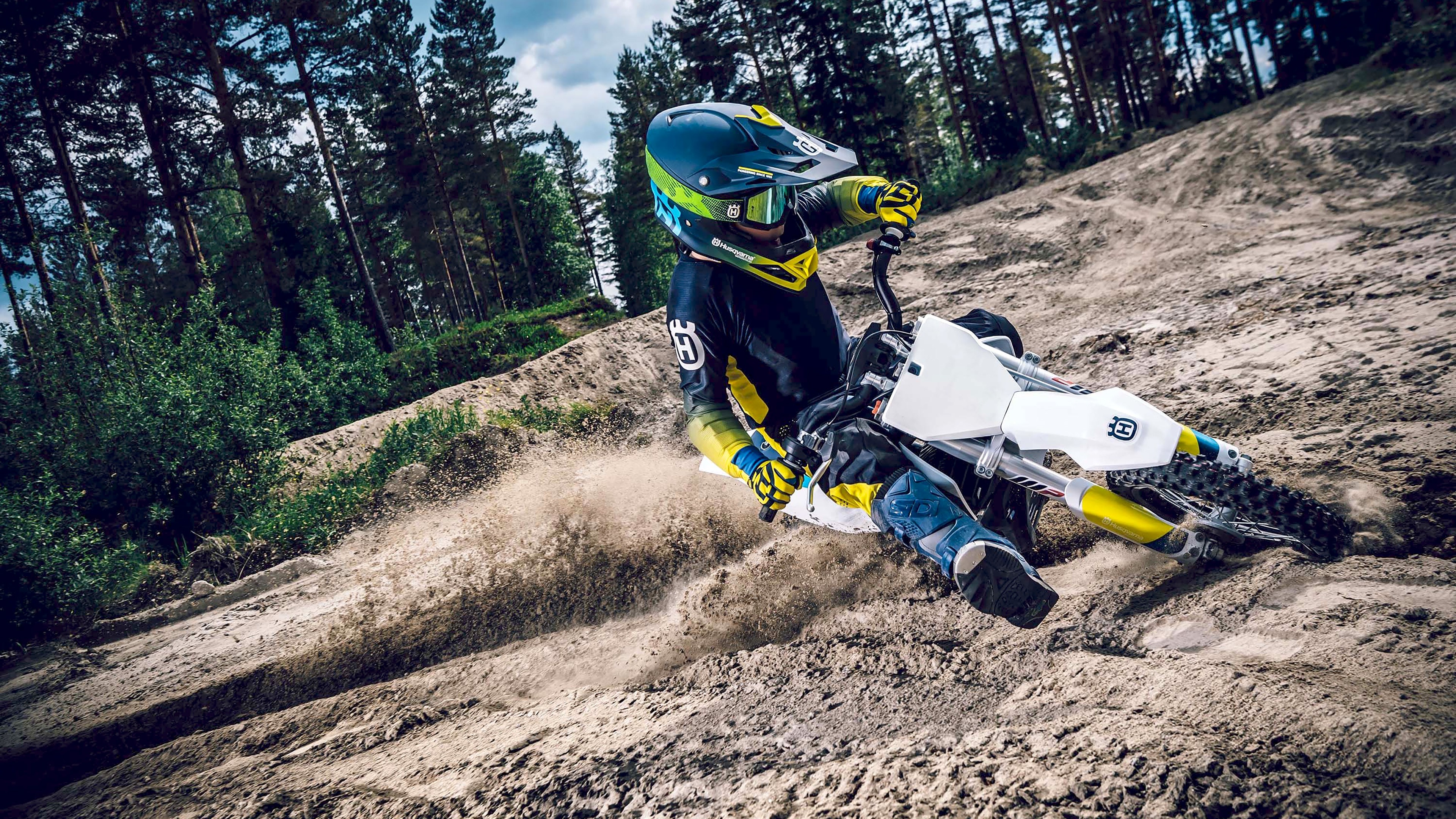 велосипед, грязь, husqvarna