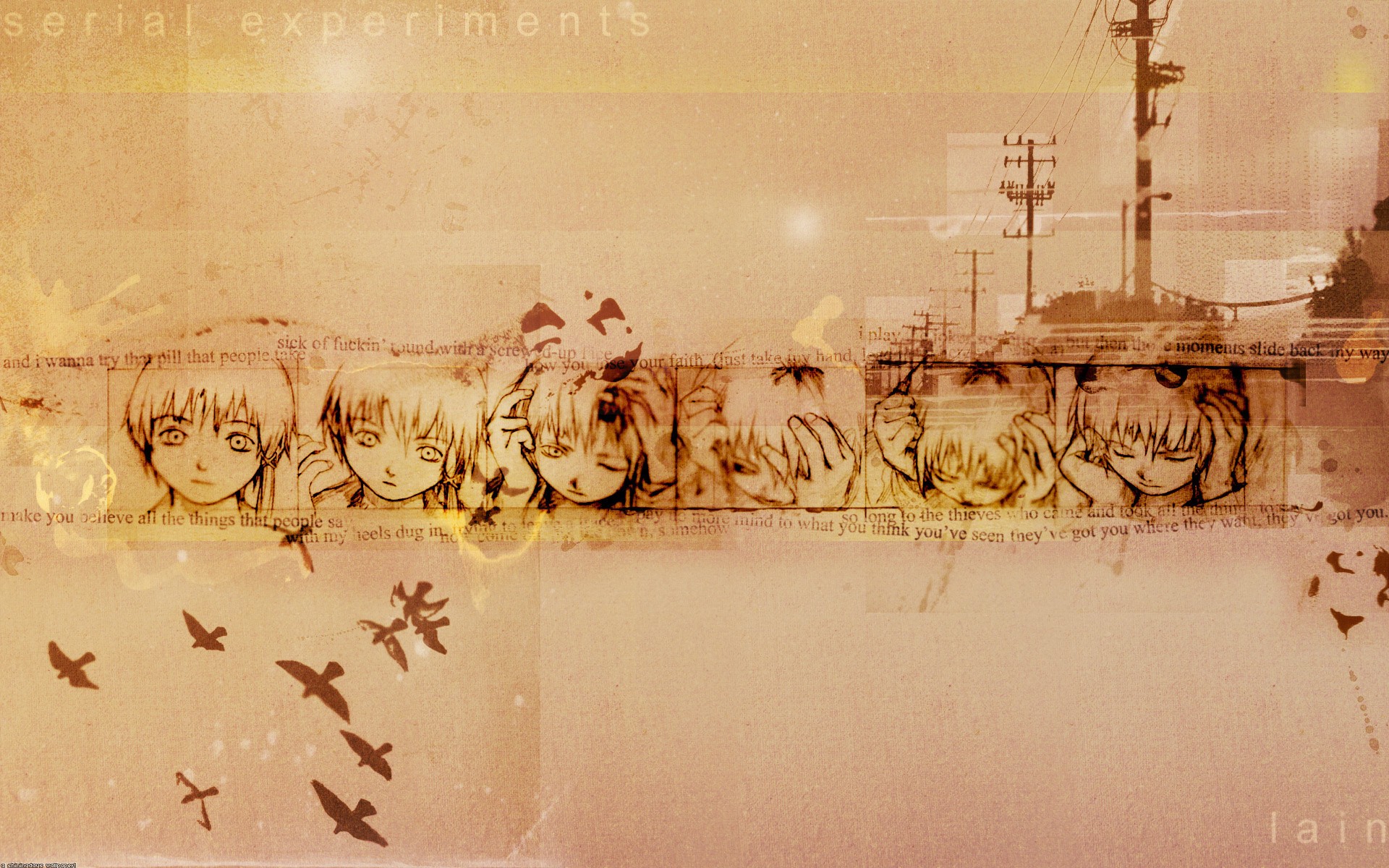 есть много птиц, летающих вокруг стены с изображением группы людей