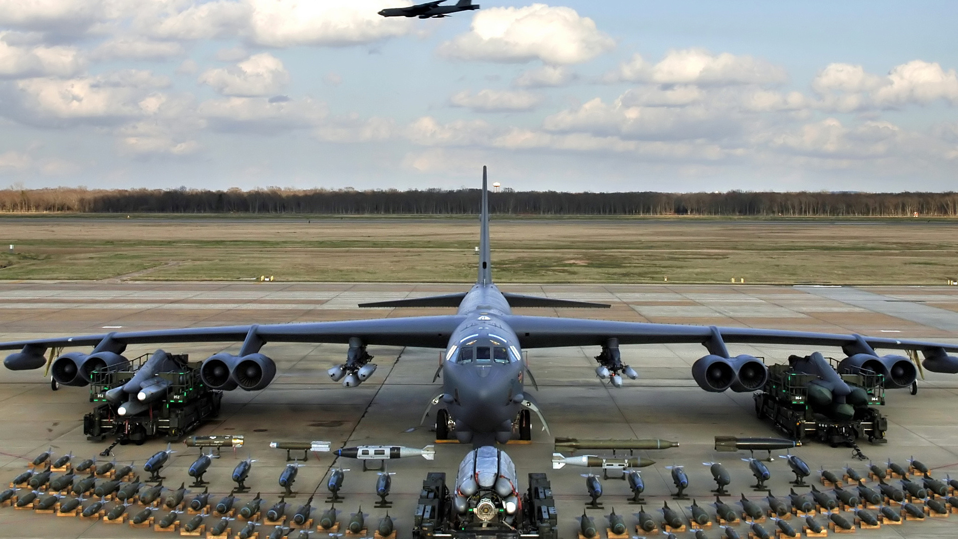 бомбардировщик, американский, боекомплектом