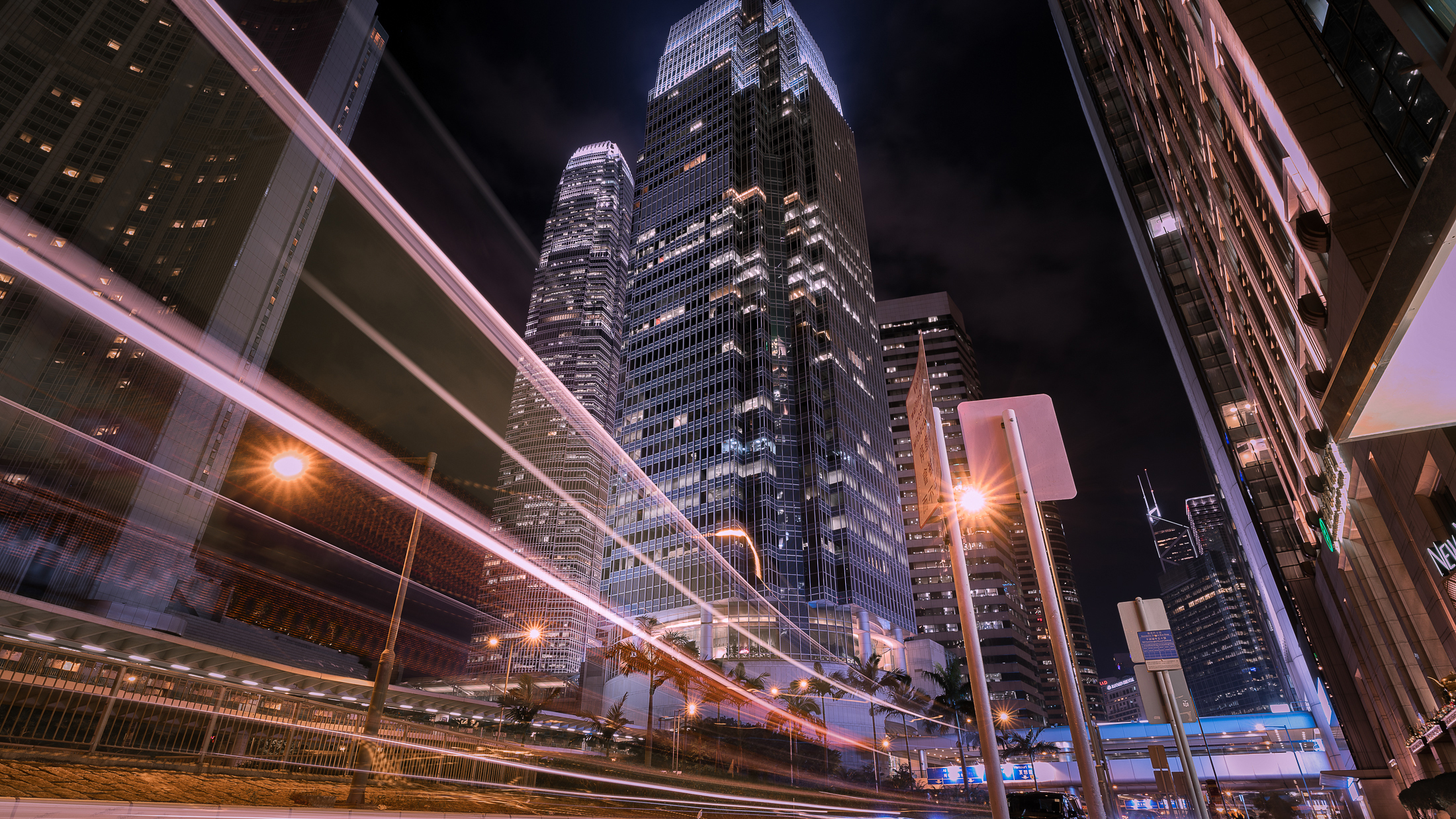 hong kong, ночь