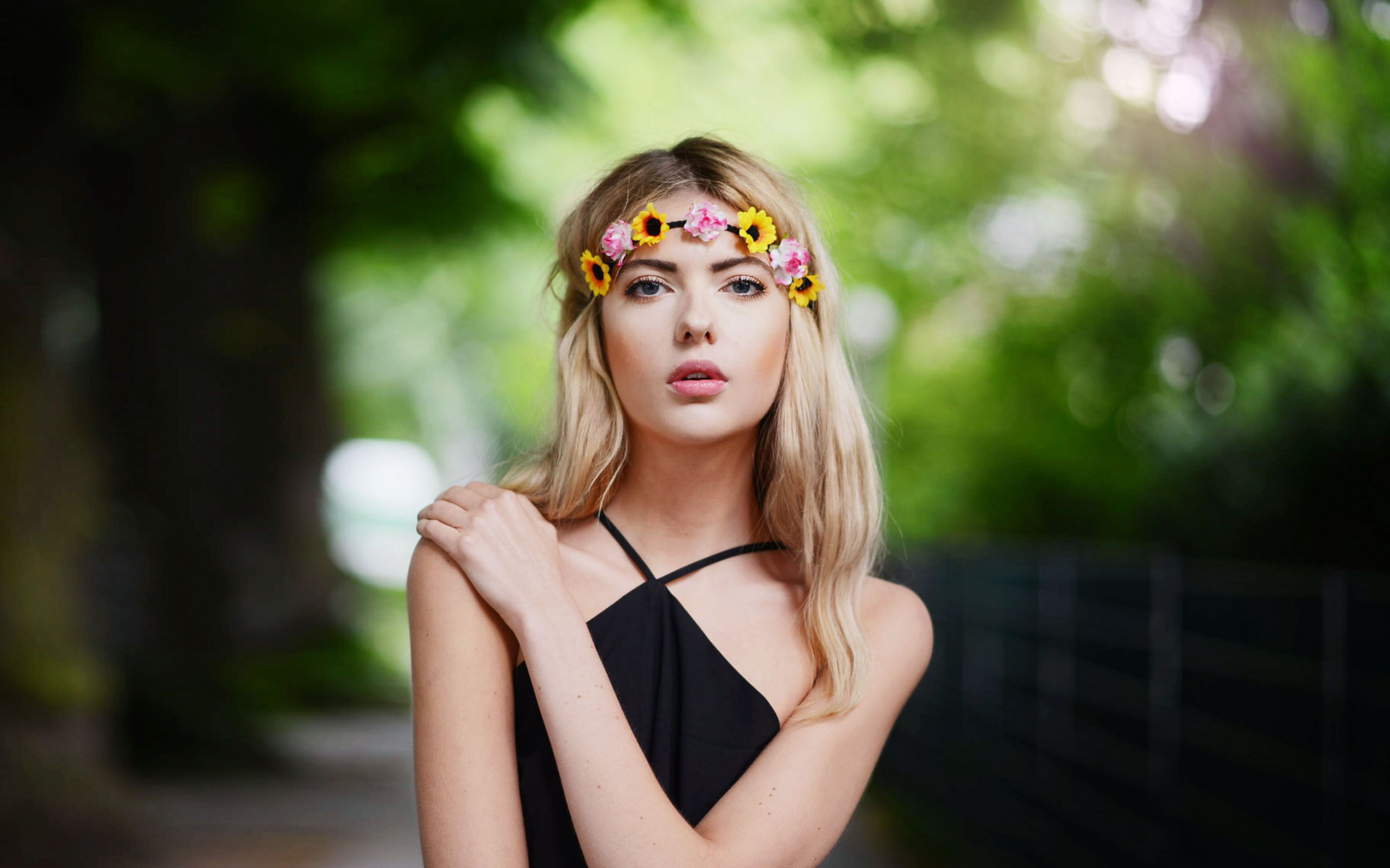 девушка, смотреть, модель