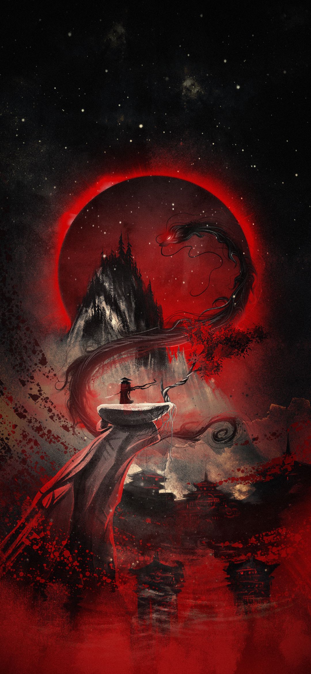 искусство, аниме, темнота