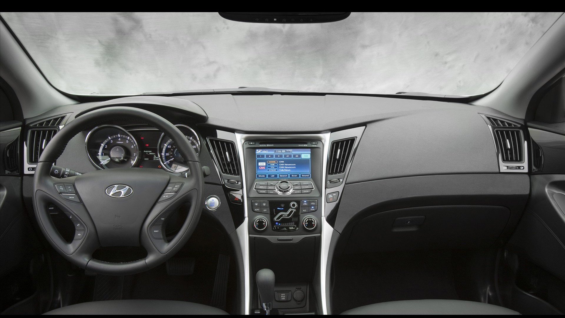 hyundai, sonata, лобовое