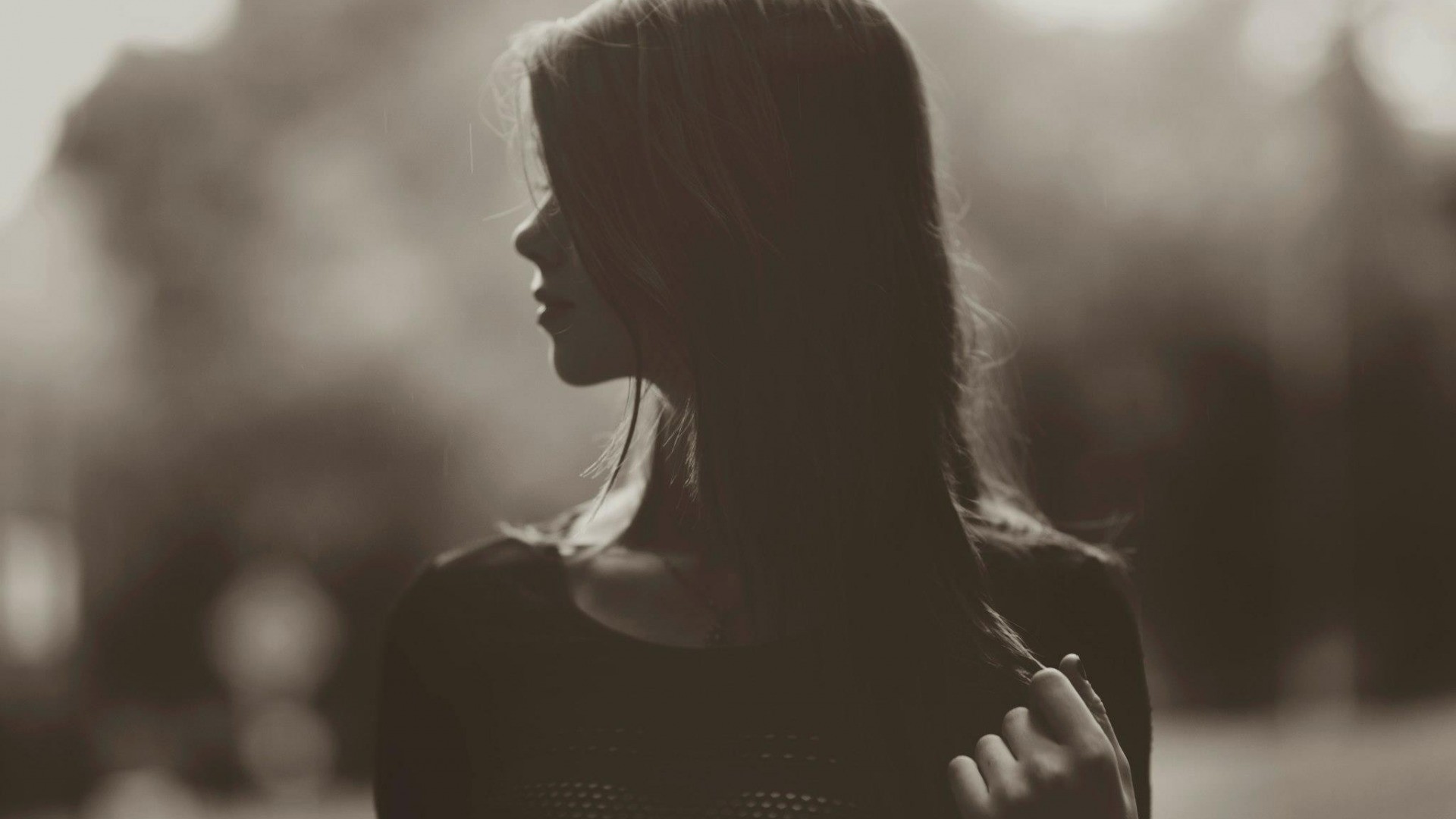 чёрно, девушек, белые