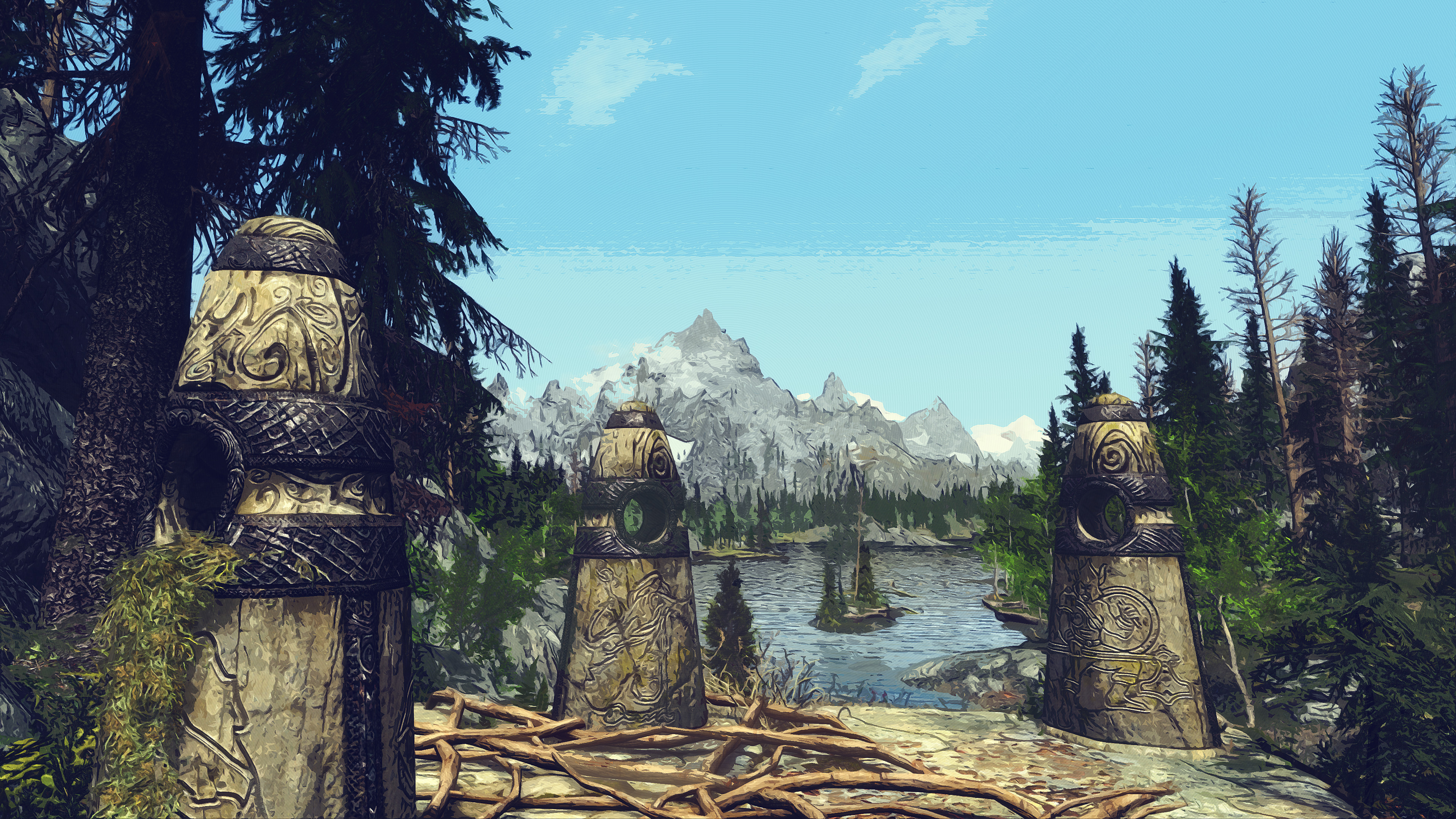 skyrim, старый, landscape