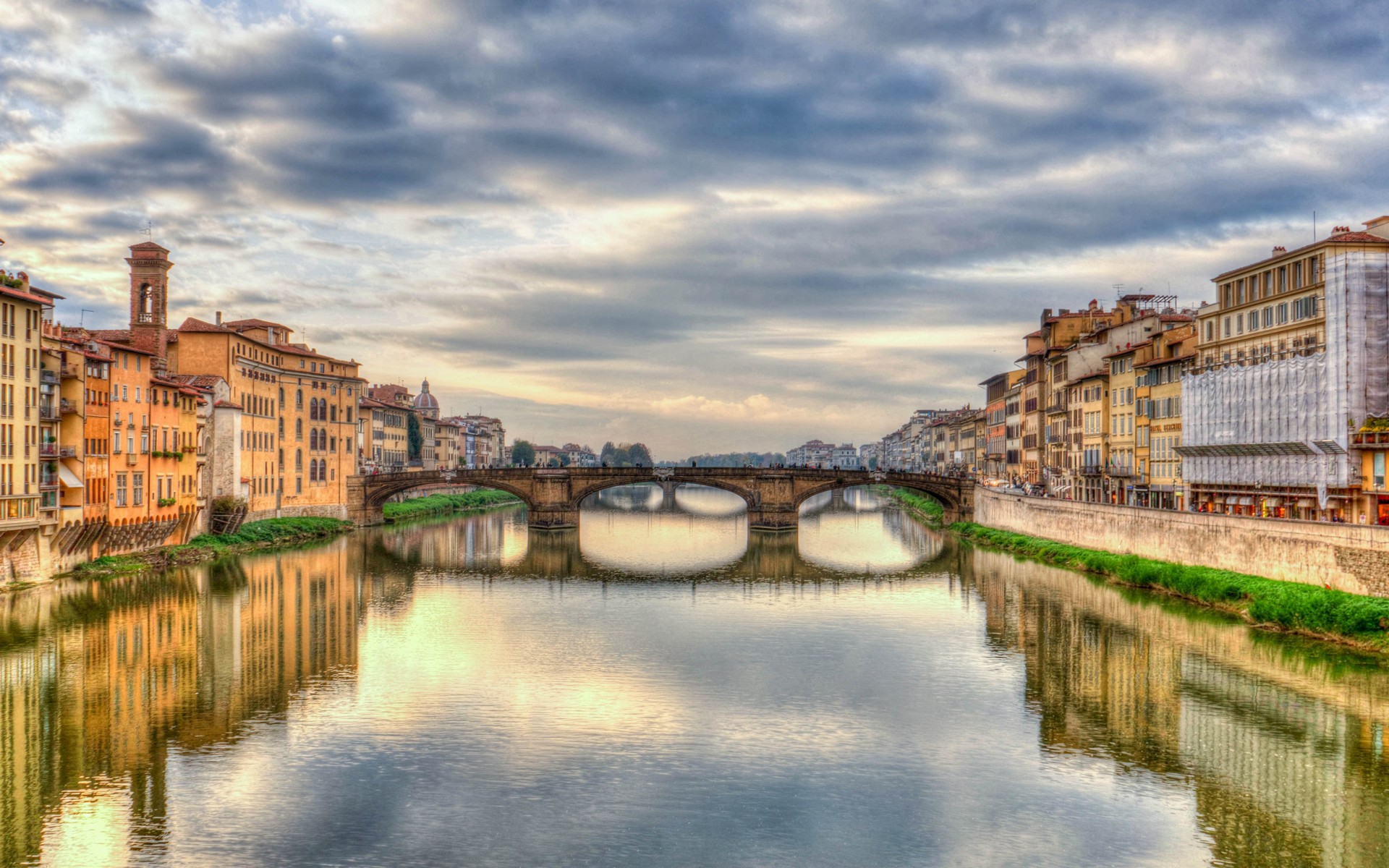 italian, firenze, река